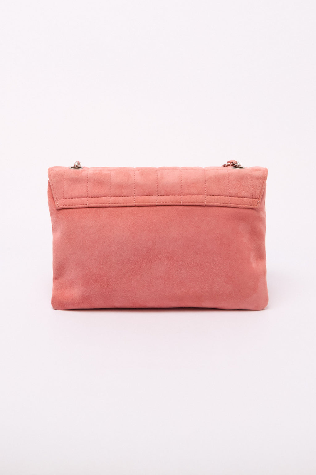 Chanel Pink Suede Turnlock Flap Bag