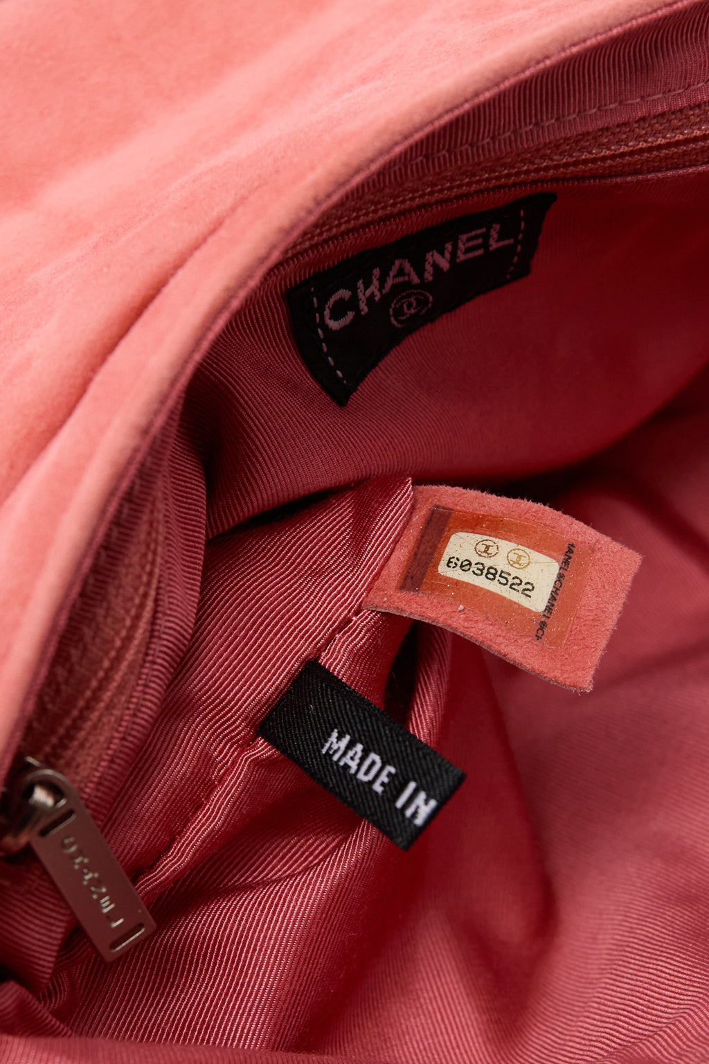 Chanel Pink Suede Turnlock Flap Bag