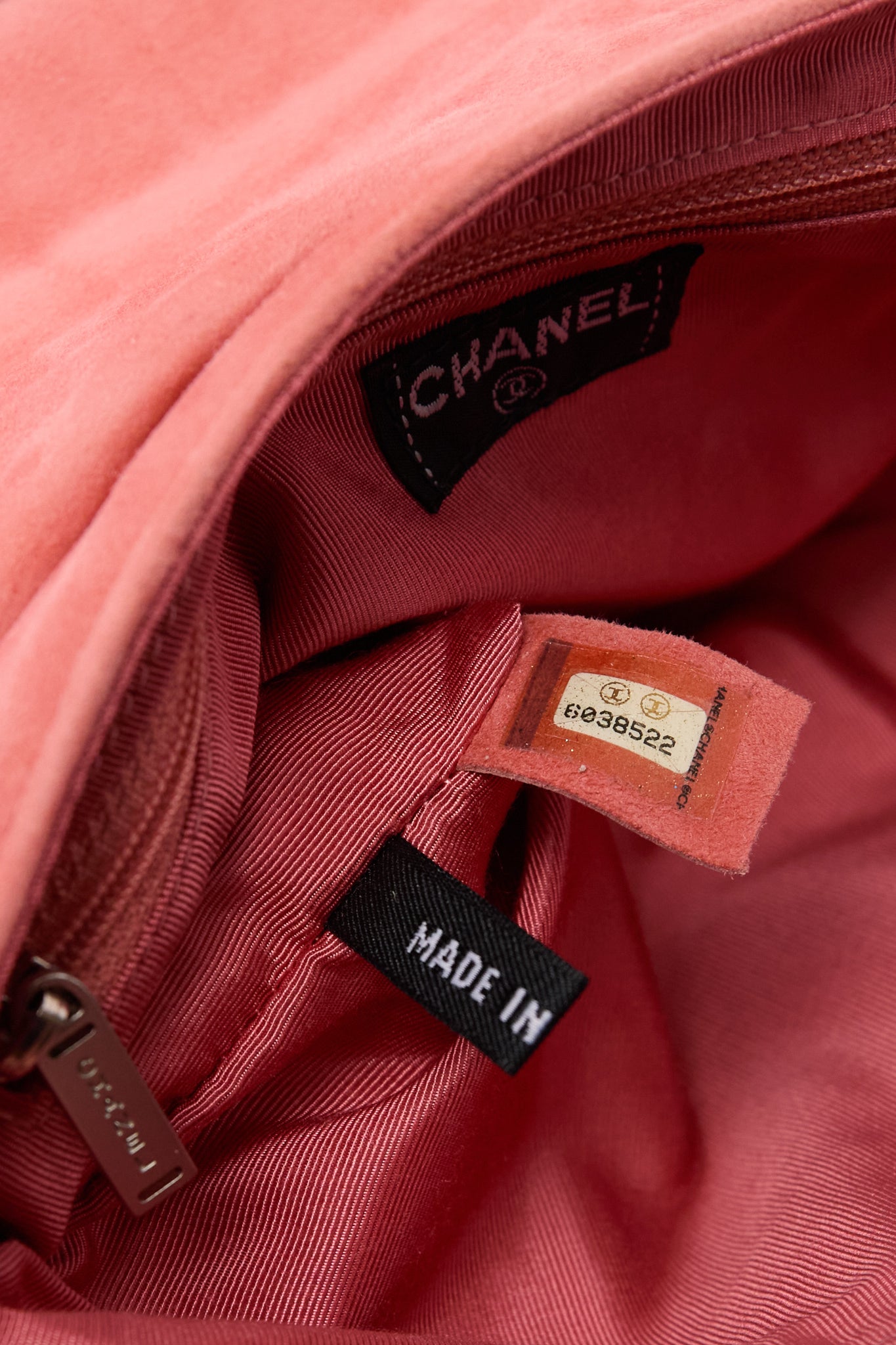 Chanel Pink Suede Turnlock Flap Bag