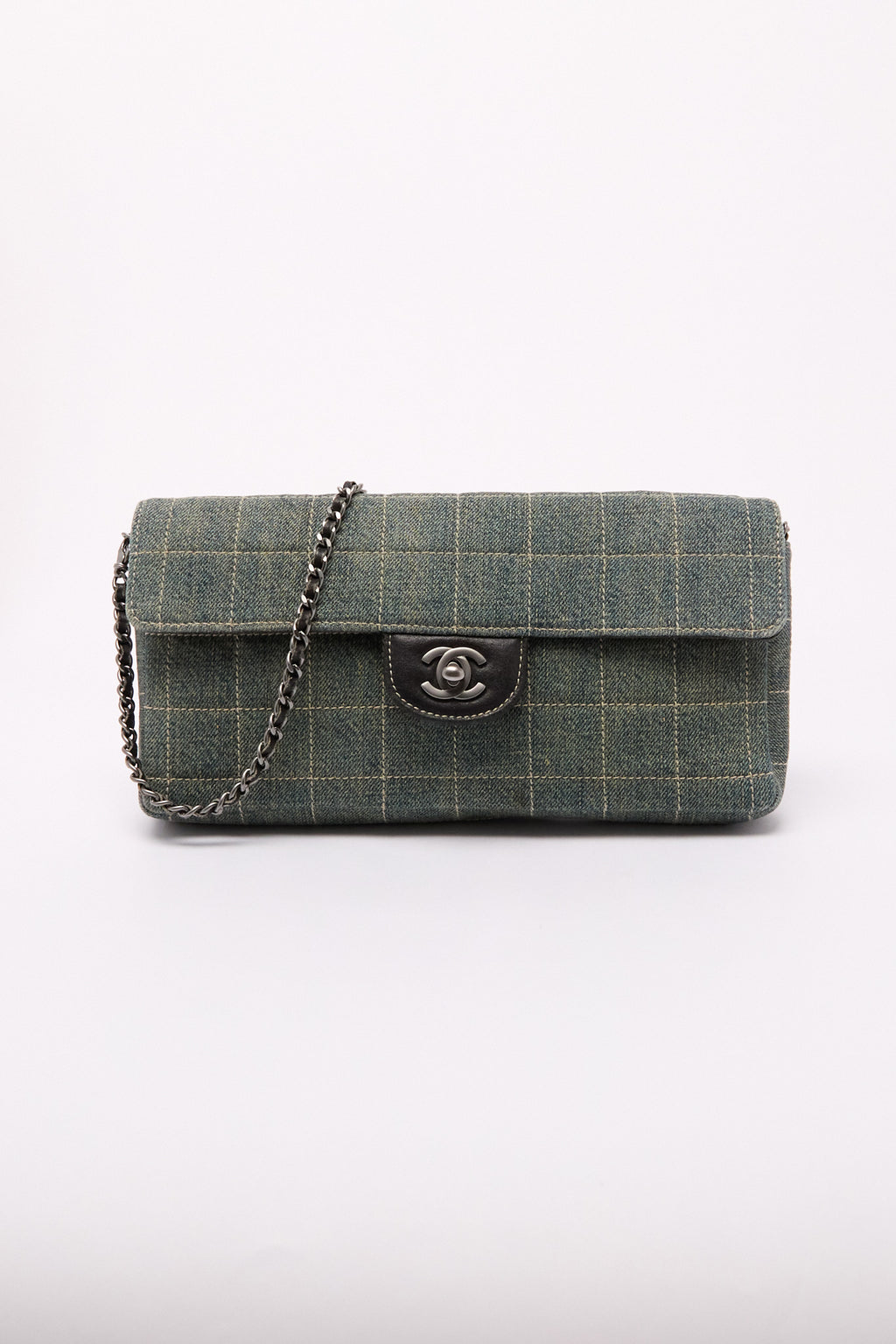 Chanel Denim Chocolate Bar Shoulder Bag