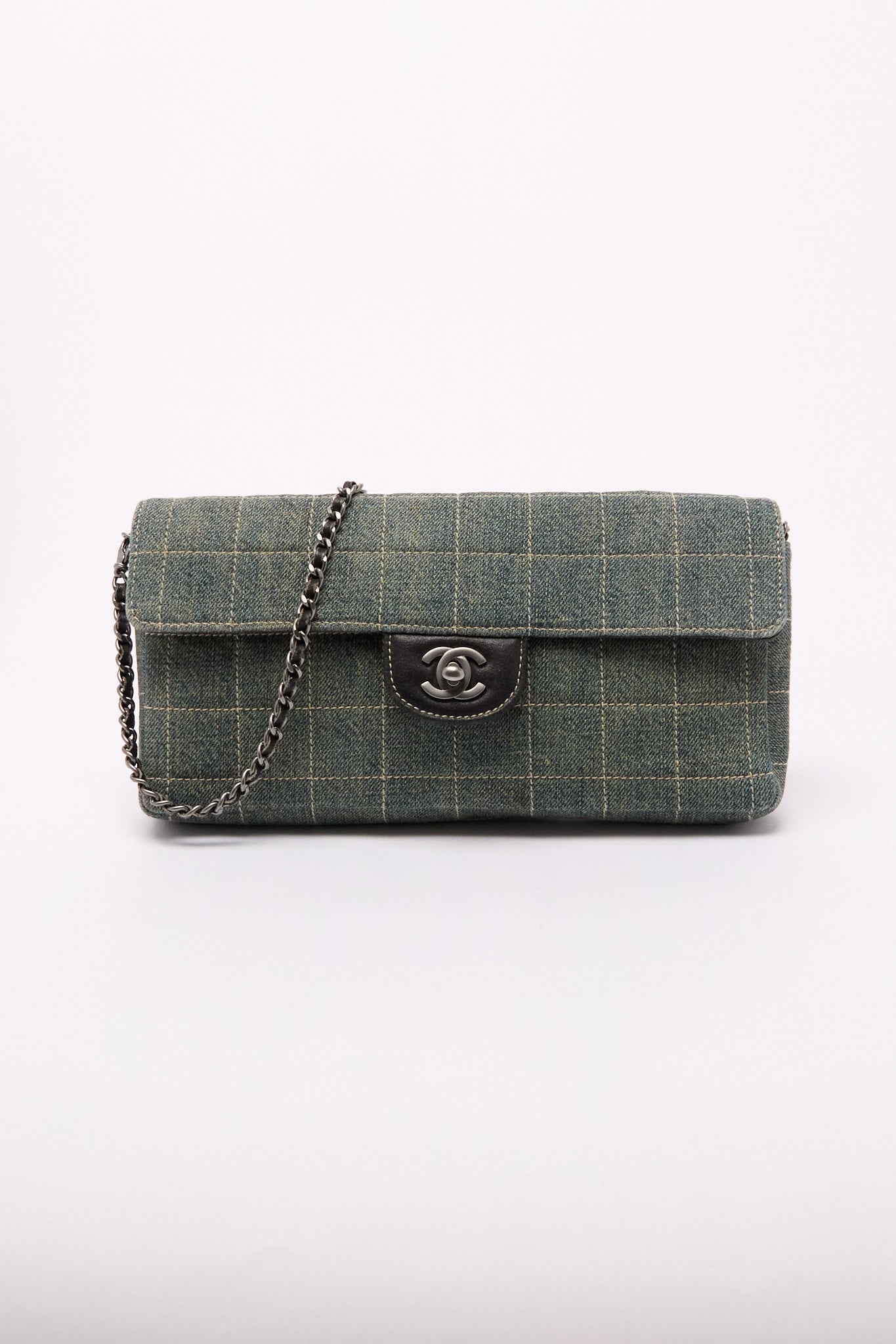 Chanel Denim Chocolate Bar Shoulder Bag