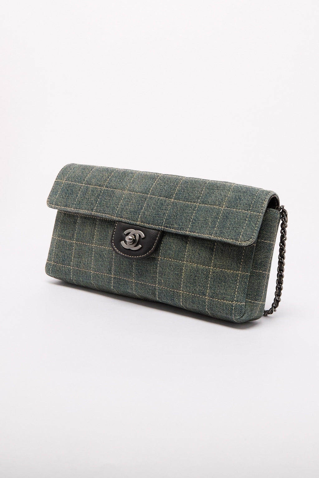 Chanel Denim Chocolate Bar Shoulder Bag