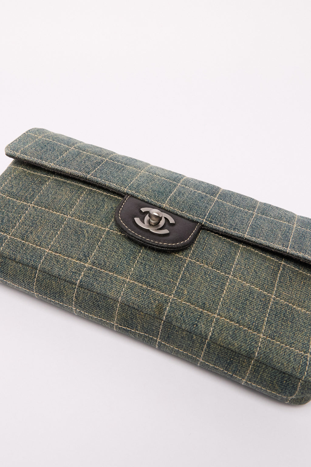 Chanel Denim Chocolate Bar Shoulder Bag