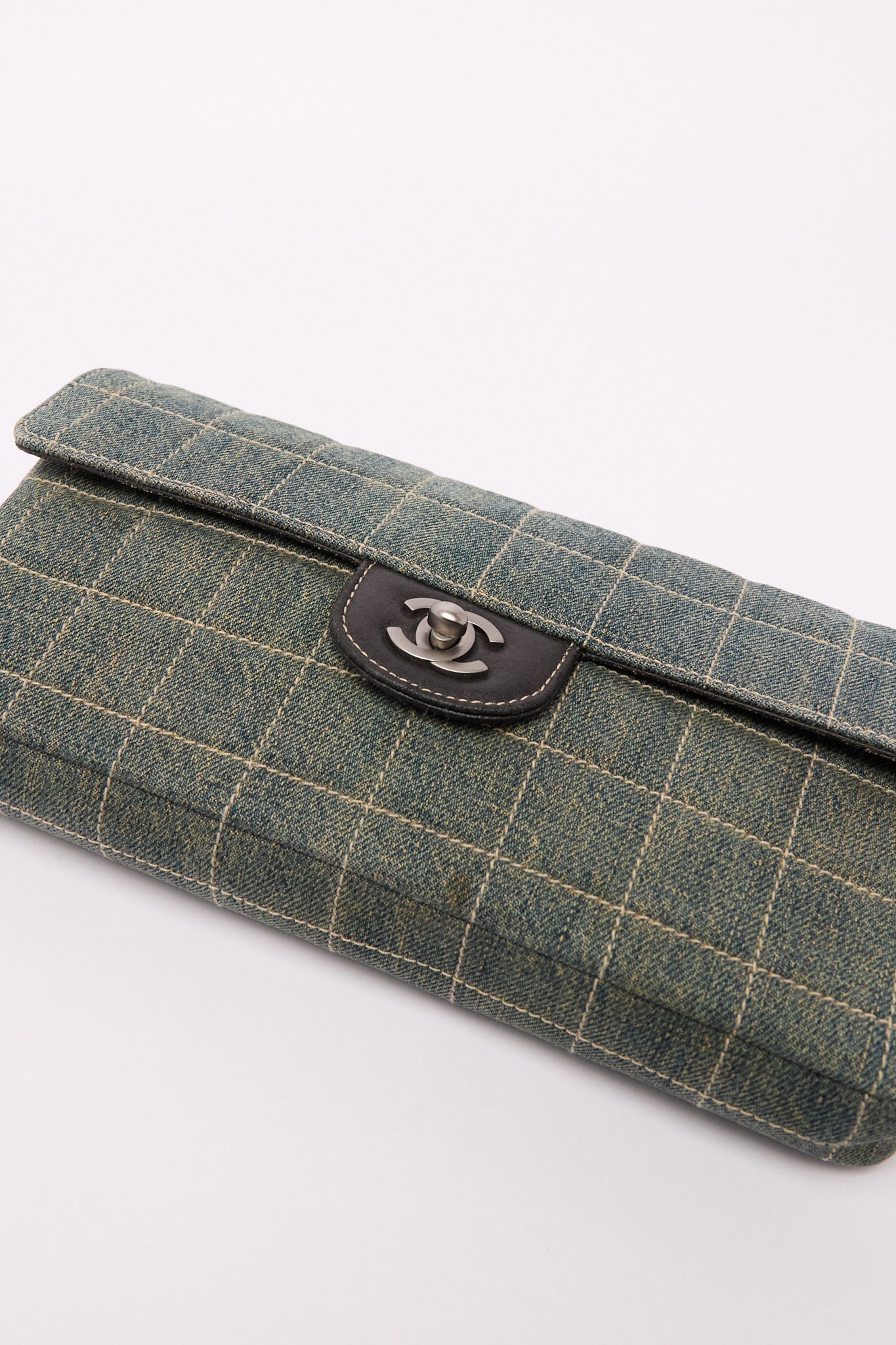 Chanel Denim Chocolate Bar Shoulder Bag