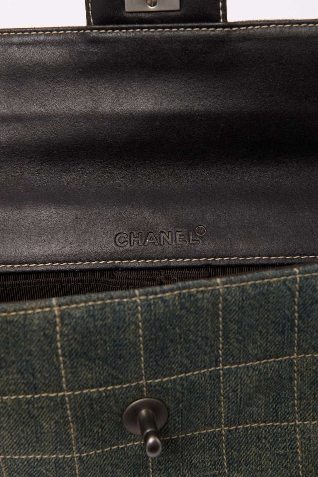 Chanel Denim Chocolate Bar Shoulder Bag