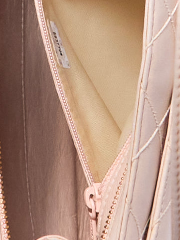 Chanel Cream Quilted Lambskin Tote