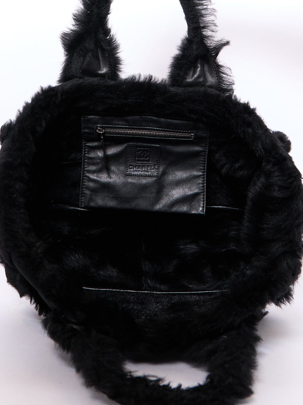 Chanel Sports Black Sherpa CC Tote