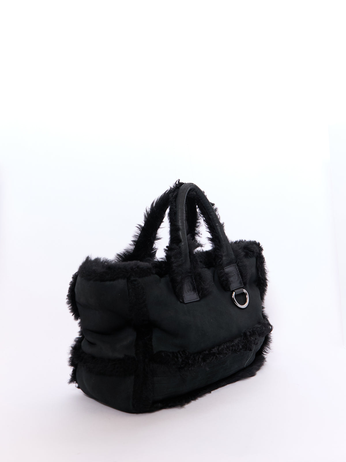 Chanel Sports Black Sherpa CC Tote