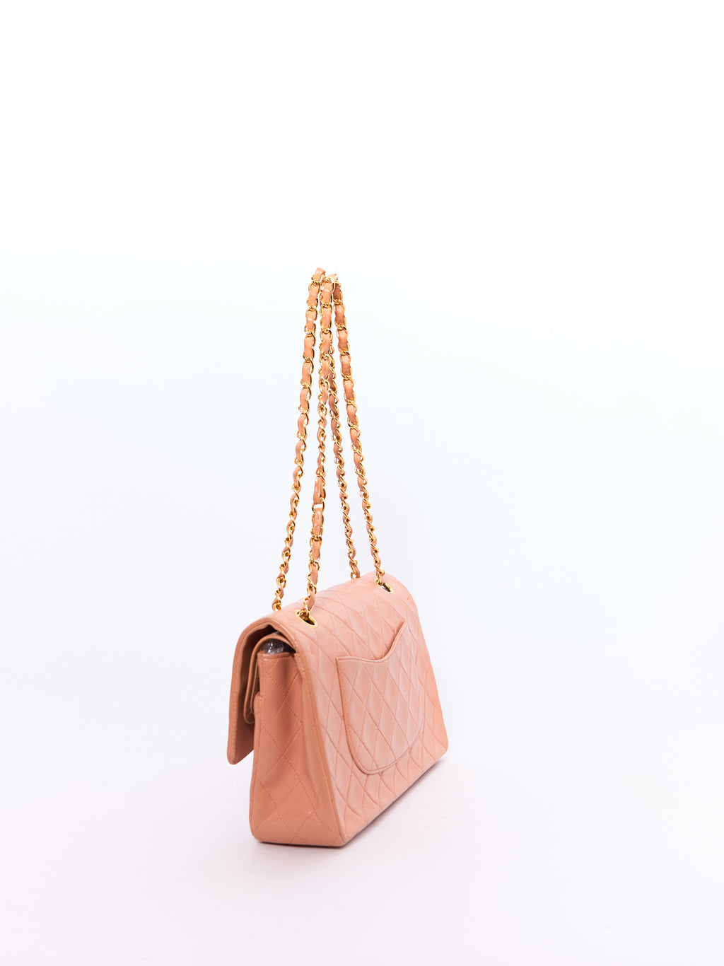Chanel Pink Lambskin Double Flap