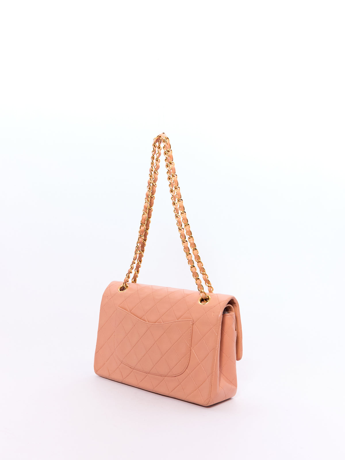 Chanel Pink Lambskin Double Flap