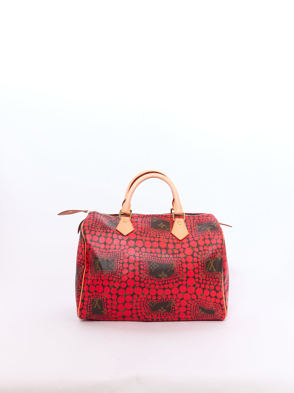 Louis Vuitton Red Yayoi Kasuma Printed Speedy 30