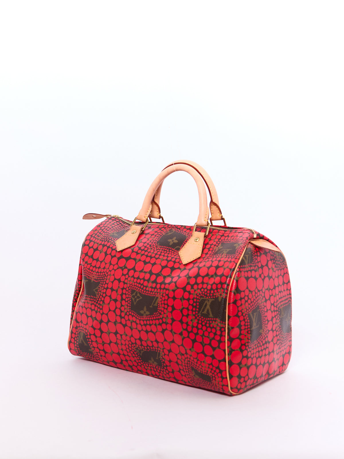 Louis Vuitton Red Yayoi Kasuma Printed Speedy 30