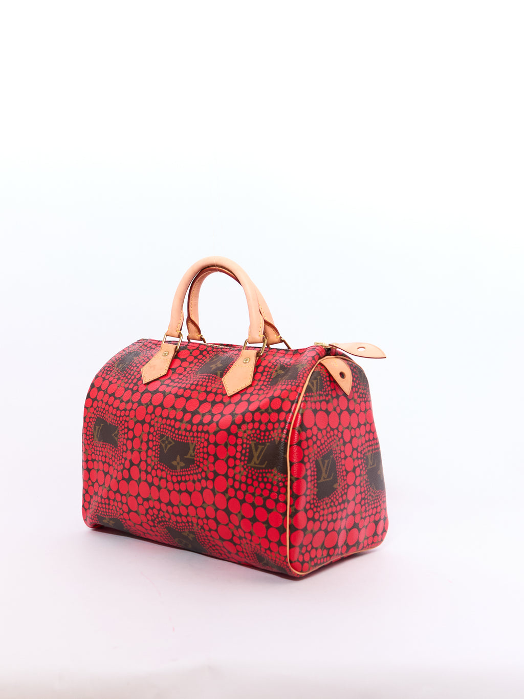 Louis Vuitton Red Yayoi Kasuma Printed Speedy 30