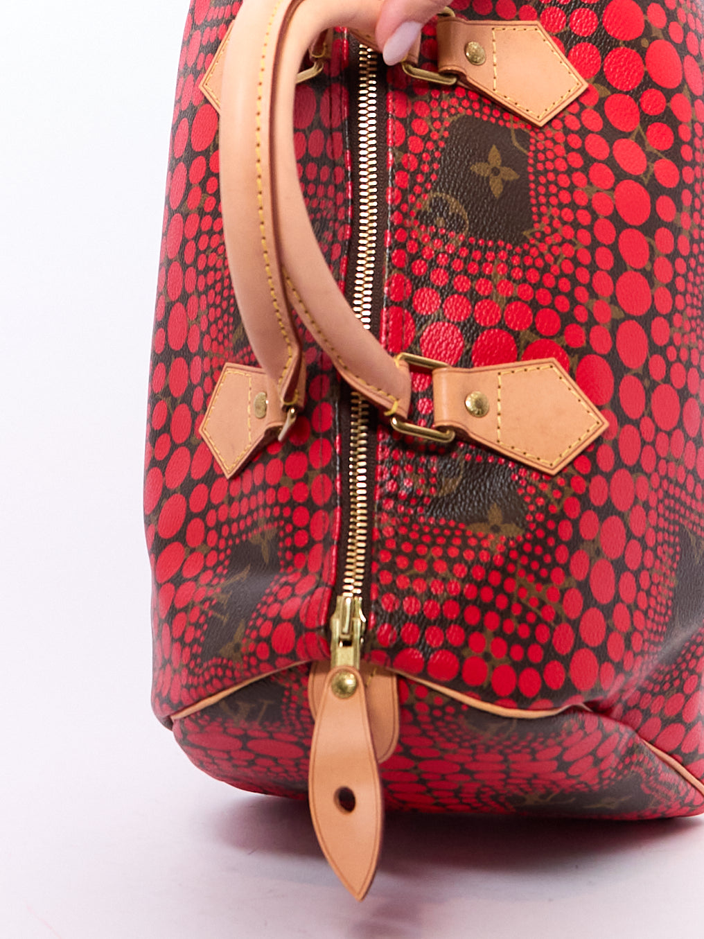 Louis Vuitton Red Yayoi Kasuma Printed Speedy 30