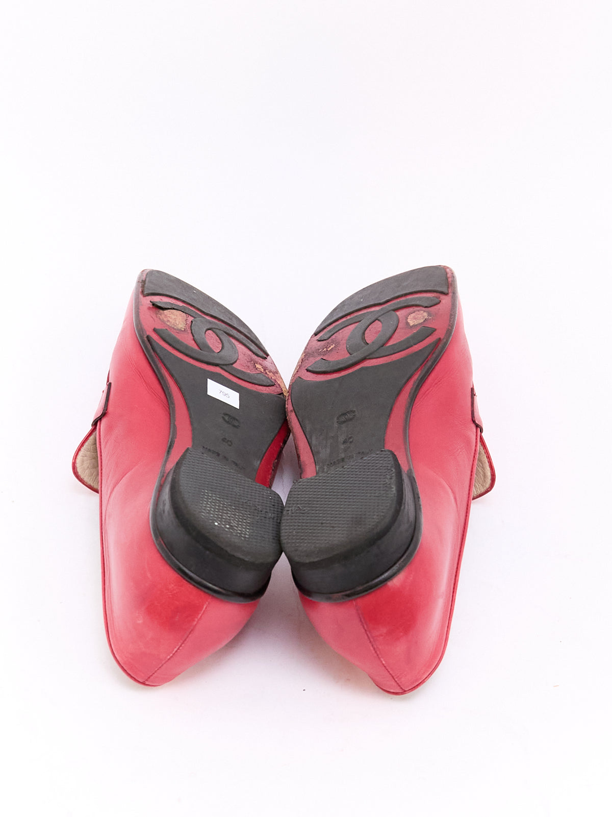 Chanel Red CC Loafer 40