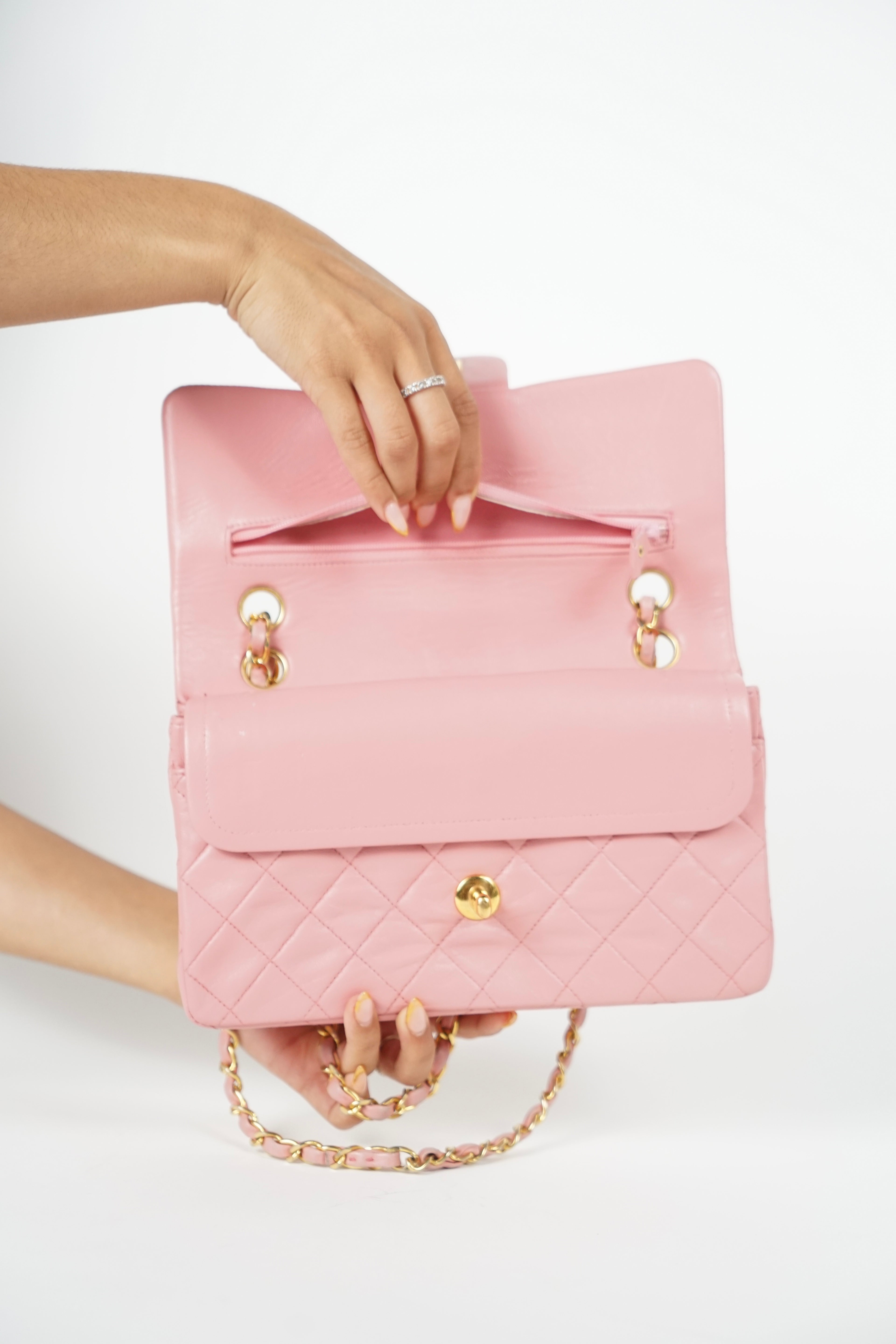 Chanel Lambskin Baby Pink Double Flap Bag