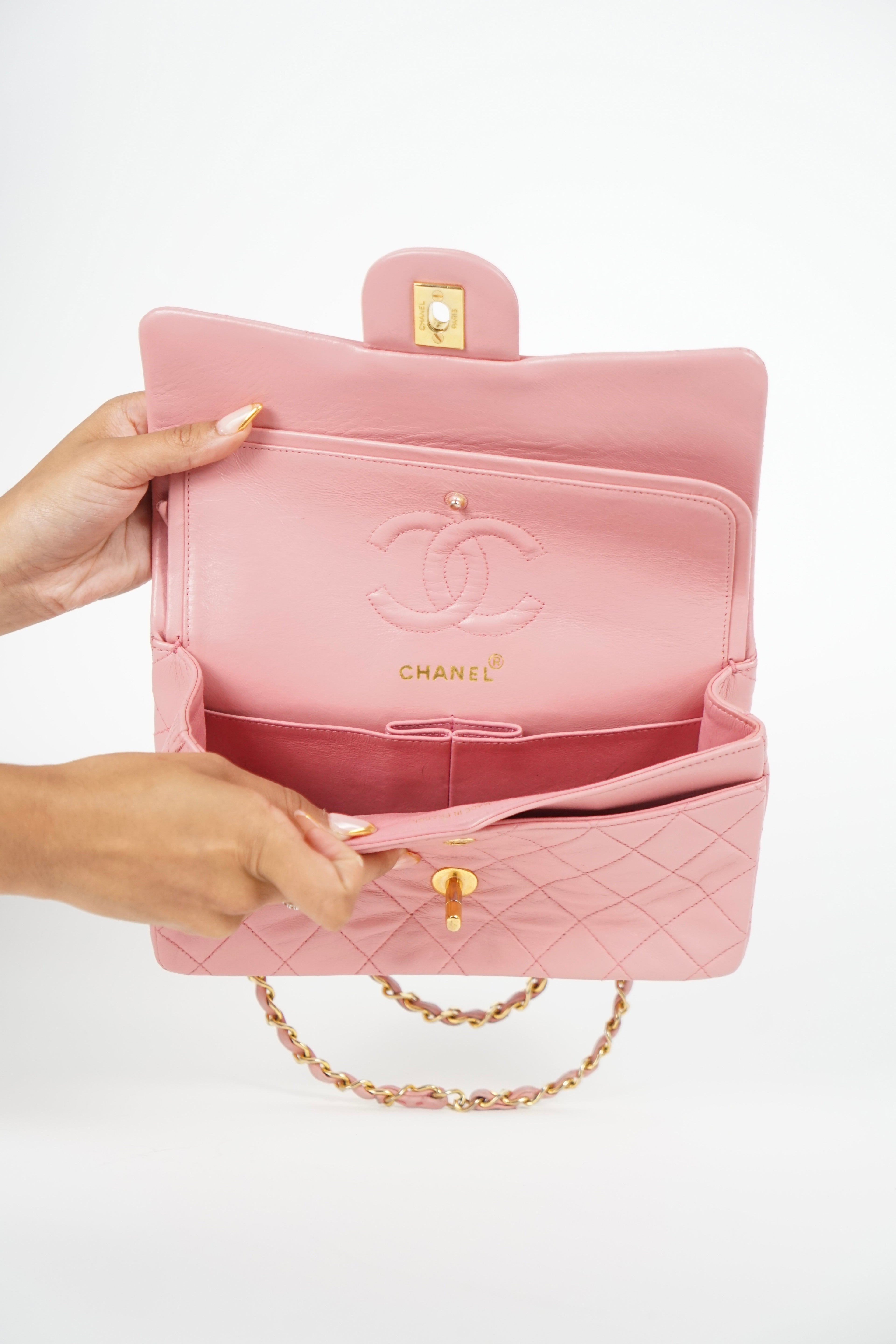 Chanel Lambskin Baby Pink Double Flap Bag