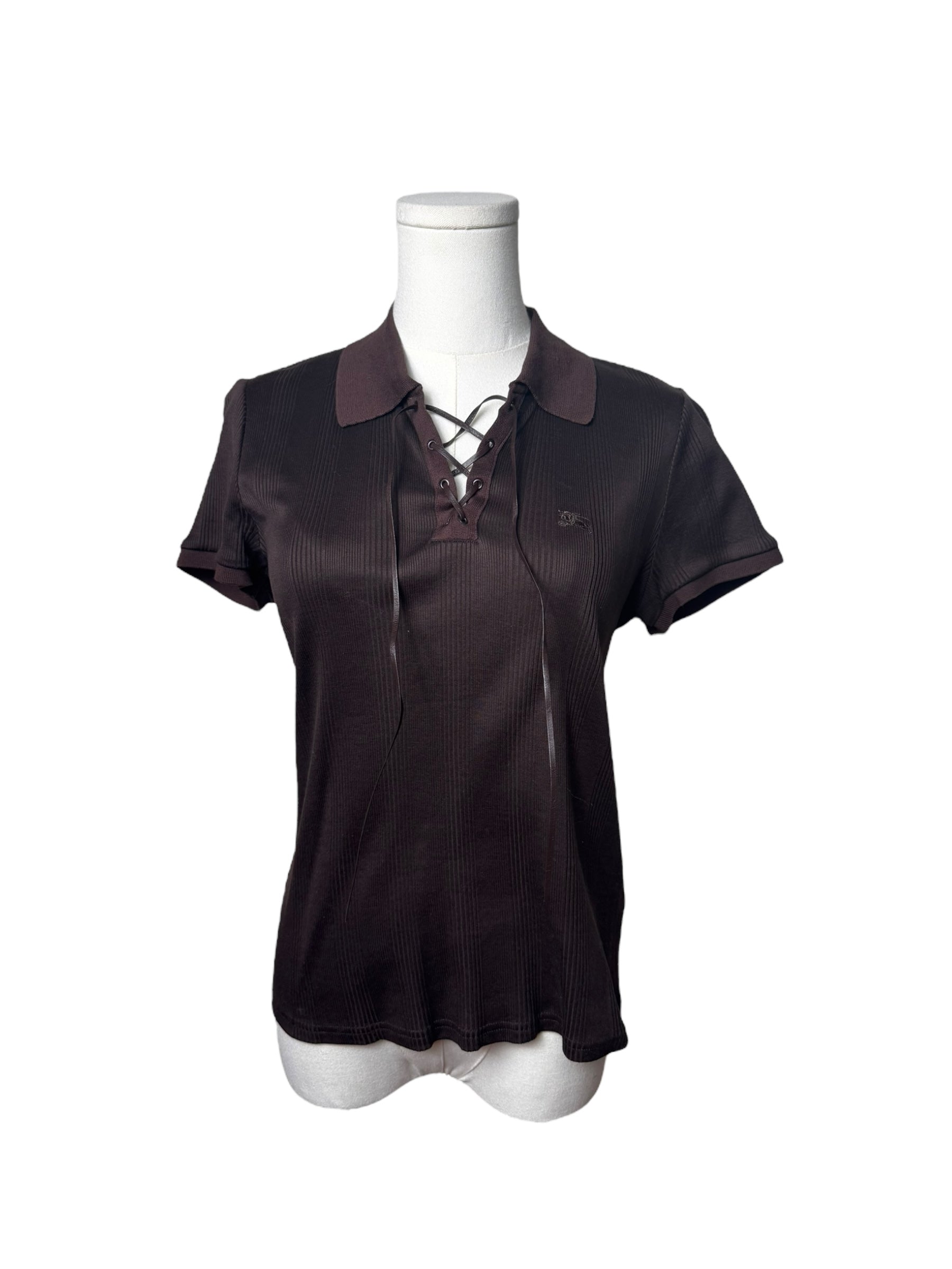 Vintage Brown Burberry Top (Size 2)