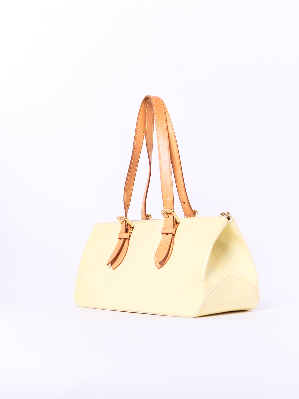 Louis Vuitton Yellow Vernis Leather Shoulder Bag