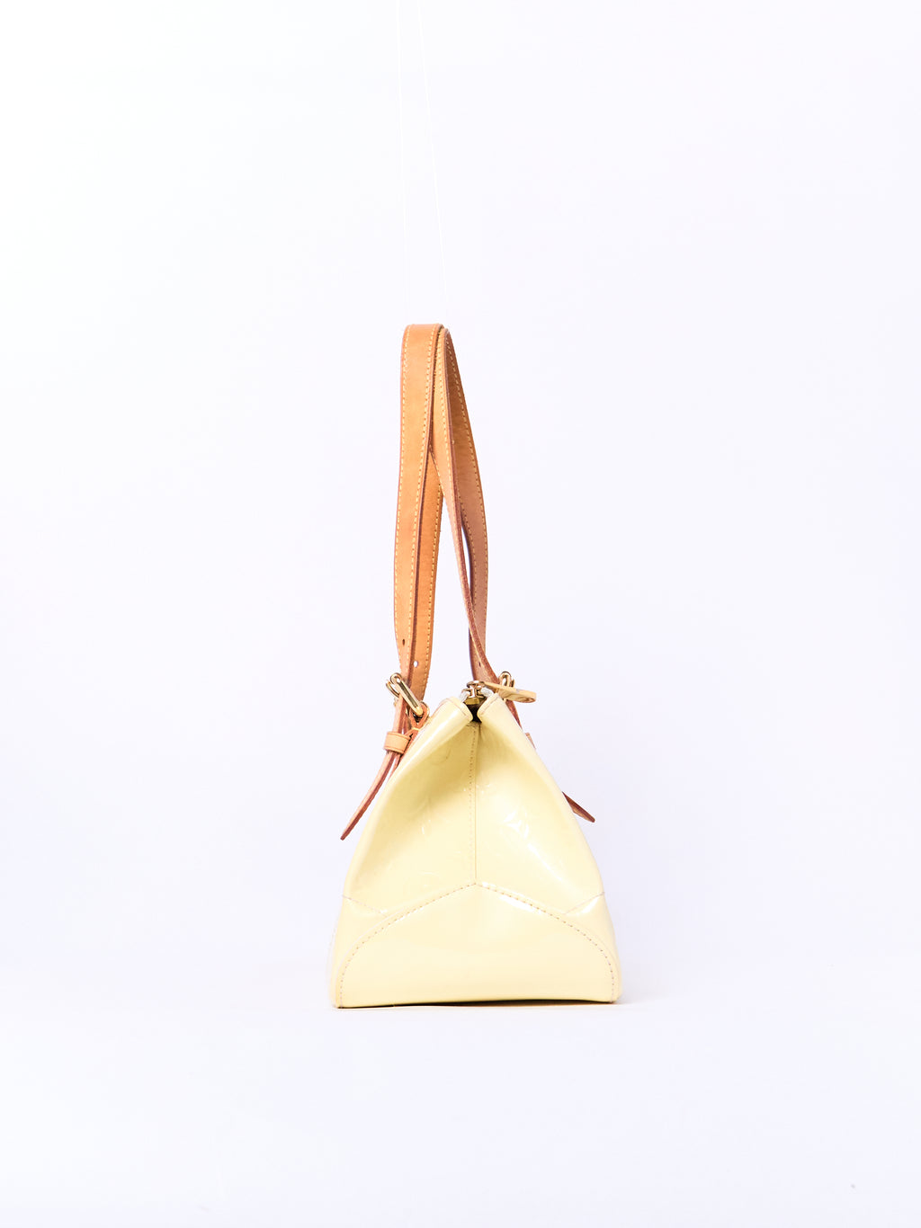 Louis Vuitton Yellow Vernis Leather Shoulder Bag