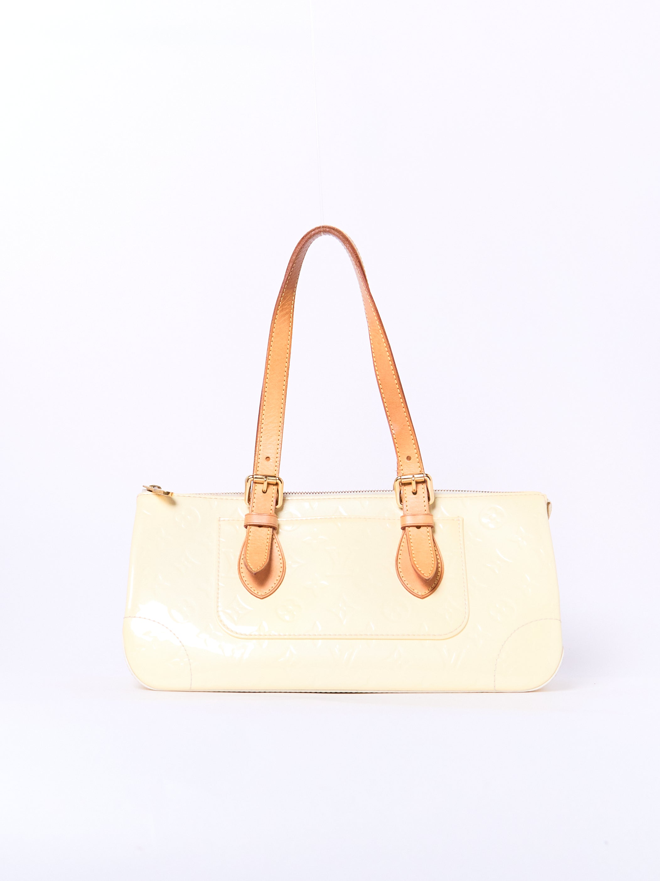 Louis Vuitton Yellow Vernis Leather Shoulder Bag