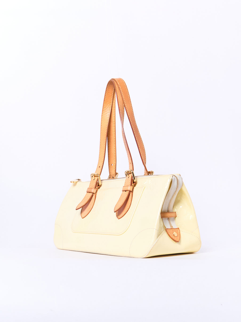 Louis Vuitton Yellow Vernis Leather Shoulder Bag