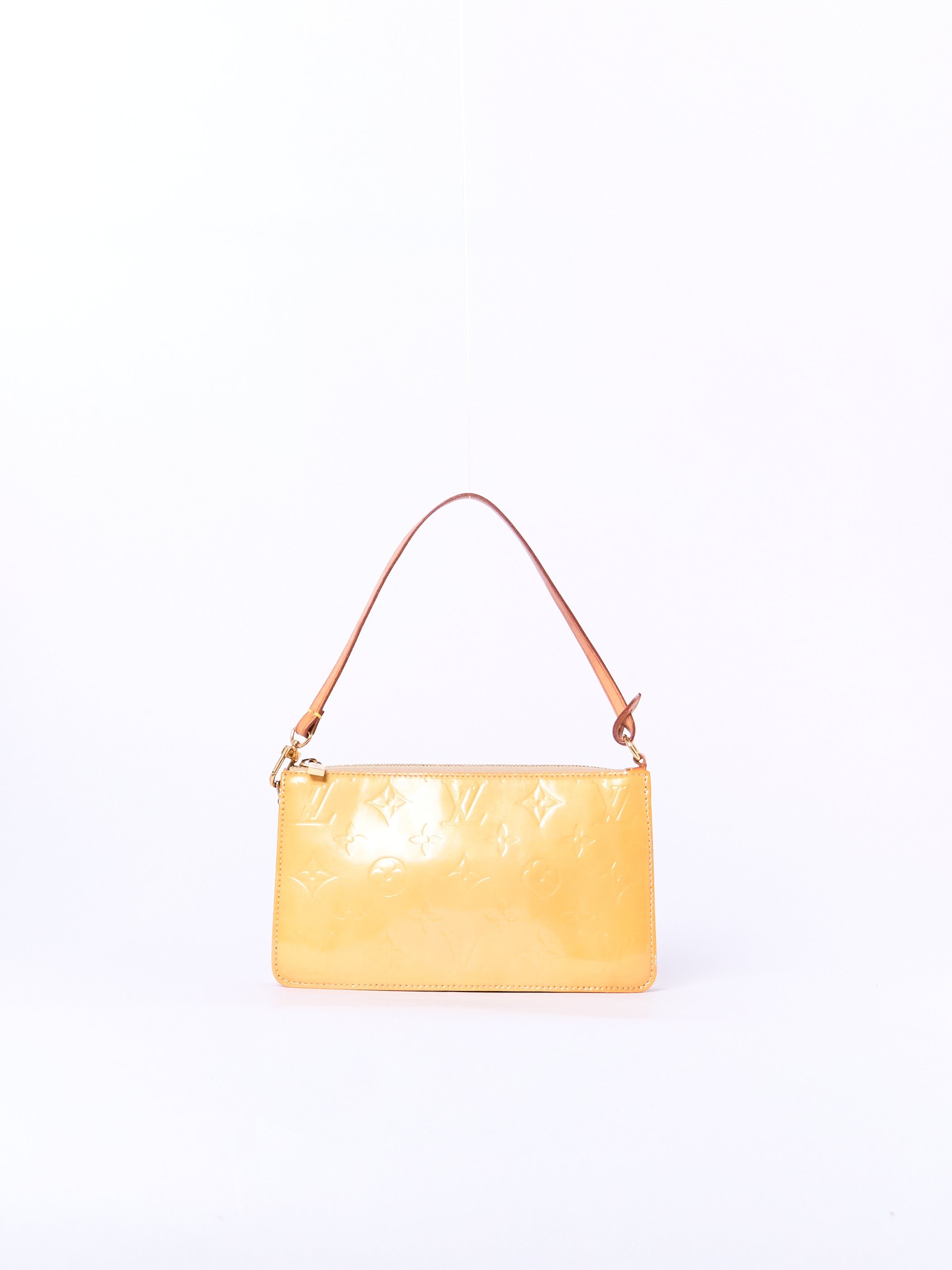 Louis Vuitton Yellow Monogram Vernis Pochette