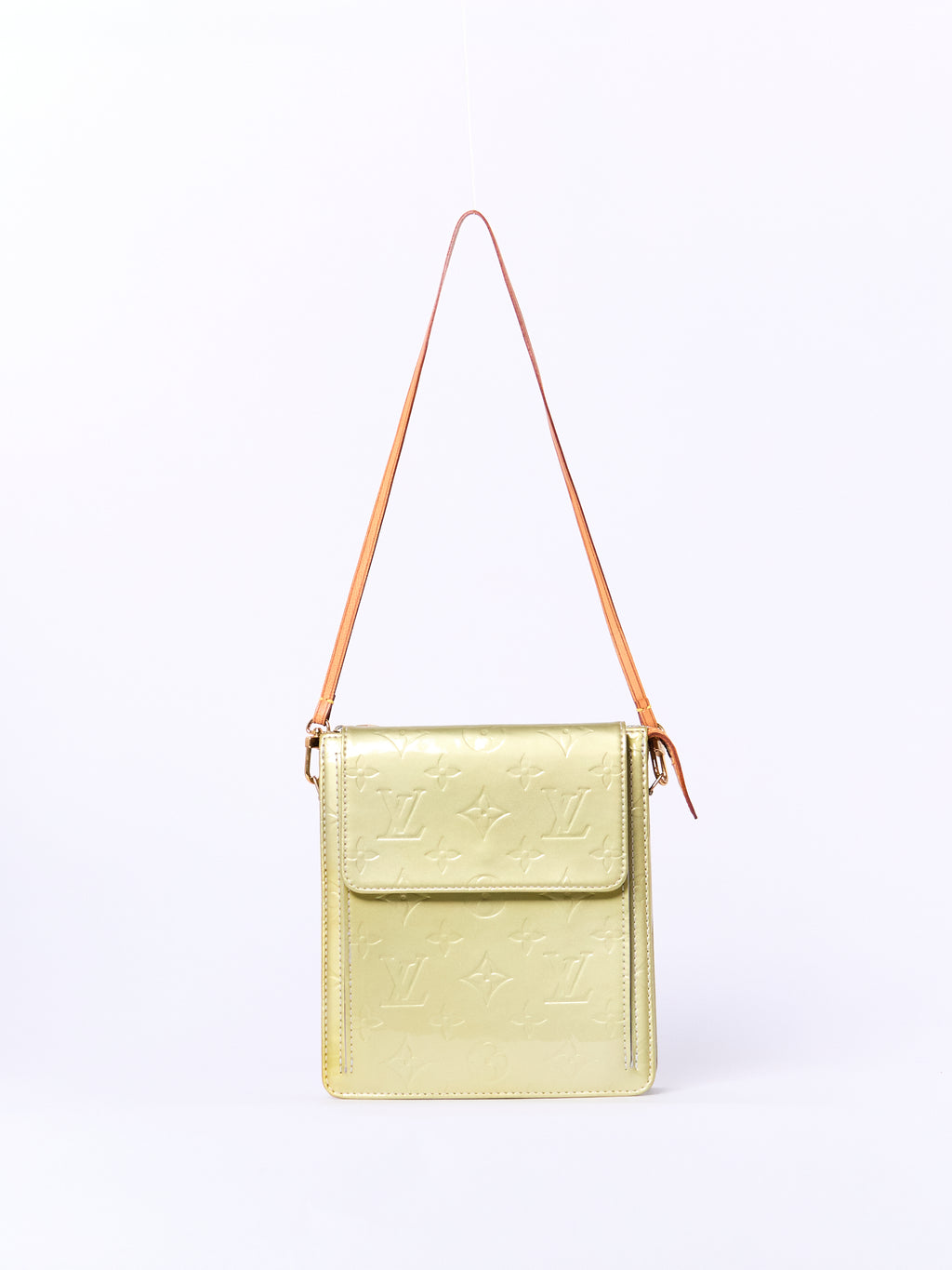 Louis Vuitton Green Vernis Shoulder Pochette