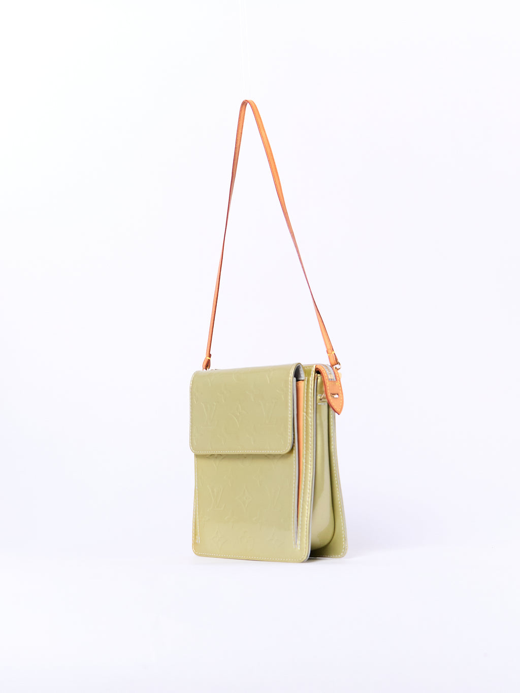 Louis Vuitton Green Vernis Shoulder Pochette