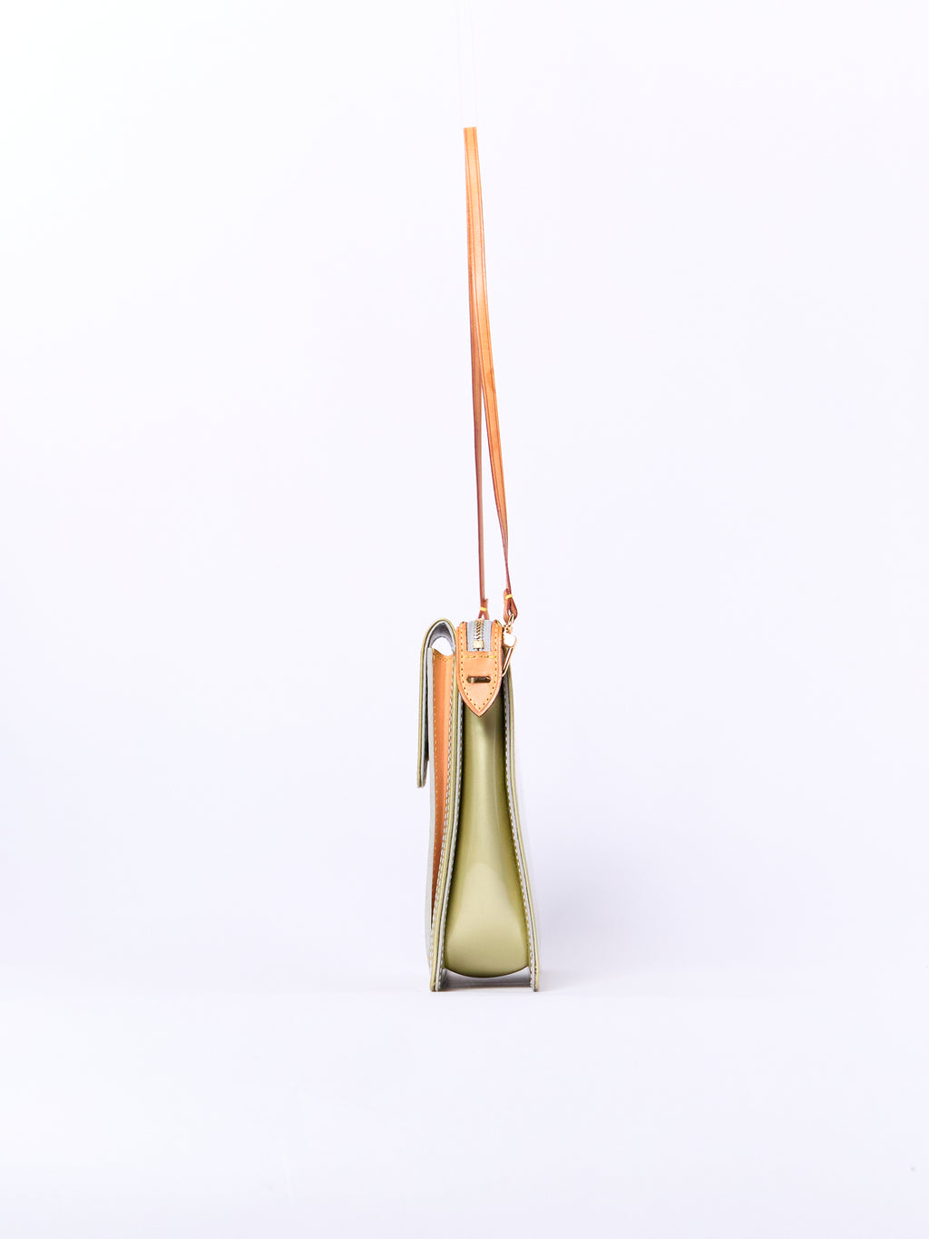 Louis Vuitton Green Vernis Shoulder Pochette