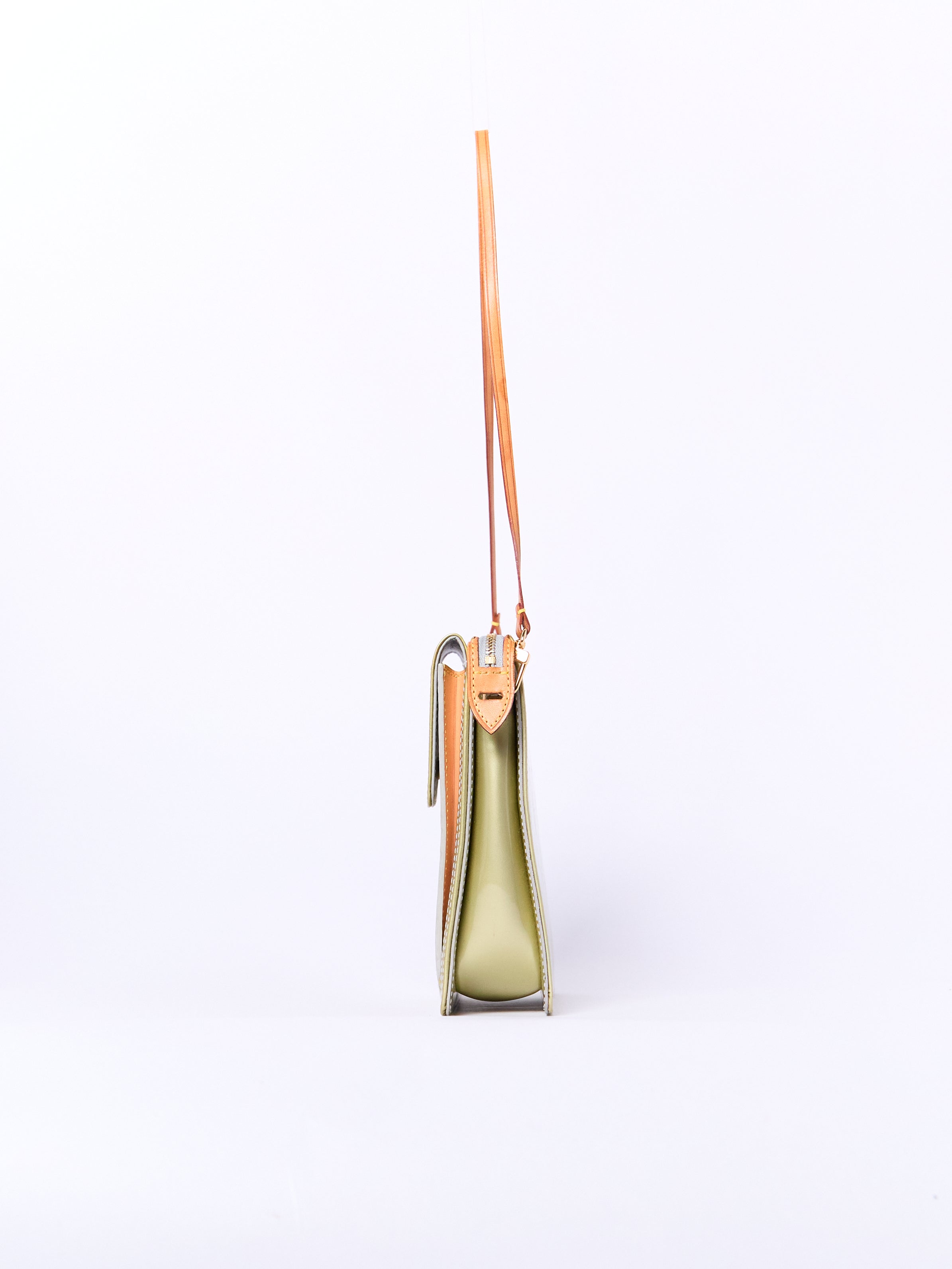 Louis Vuitton Green Vernis Shoulder Pochette