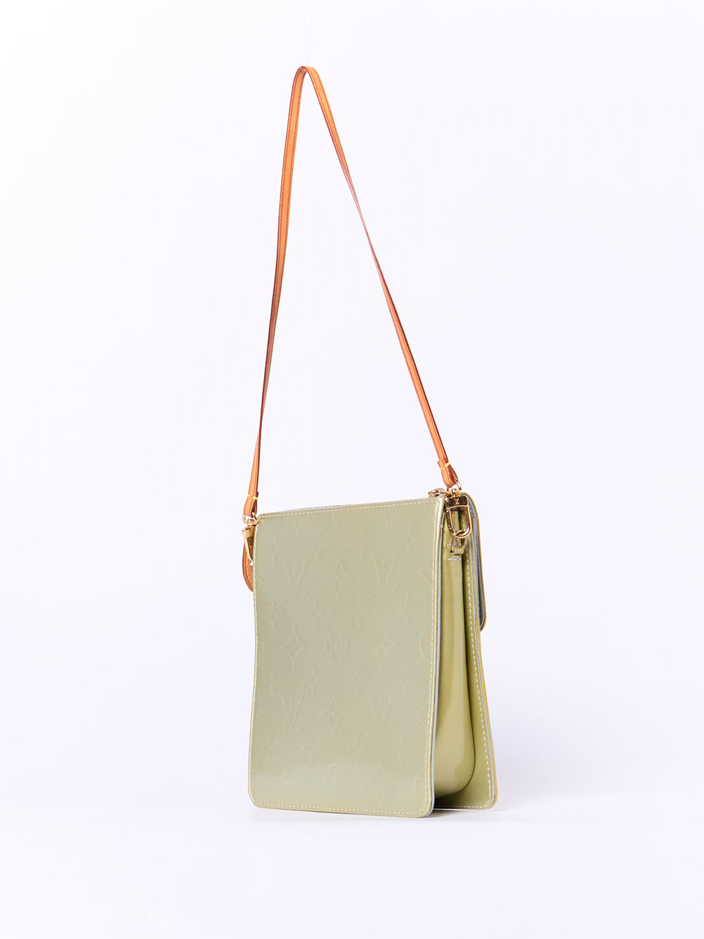 Louis Vuitton Green Vernis Shoulder Pochette