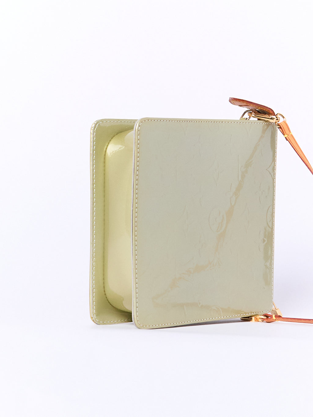 Louis Vuitton Green Vernis Shoulder Pochette