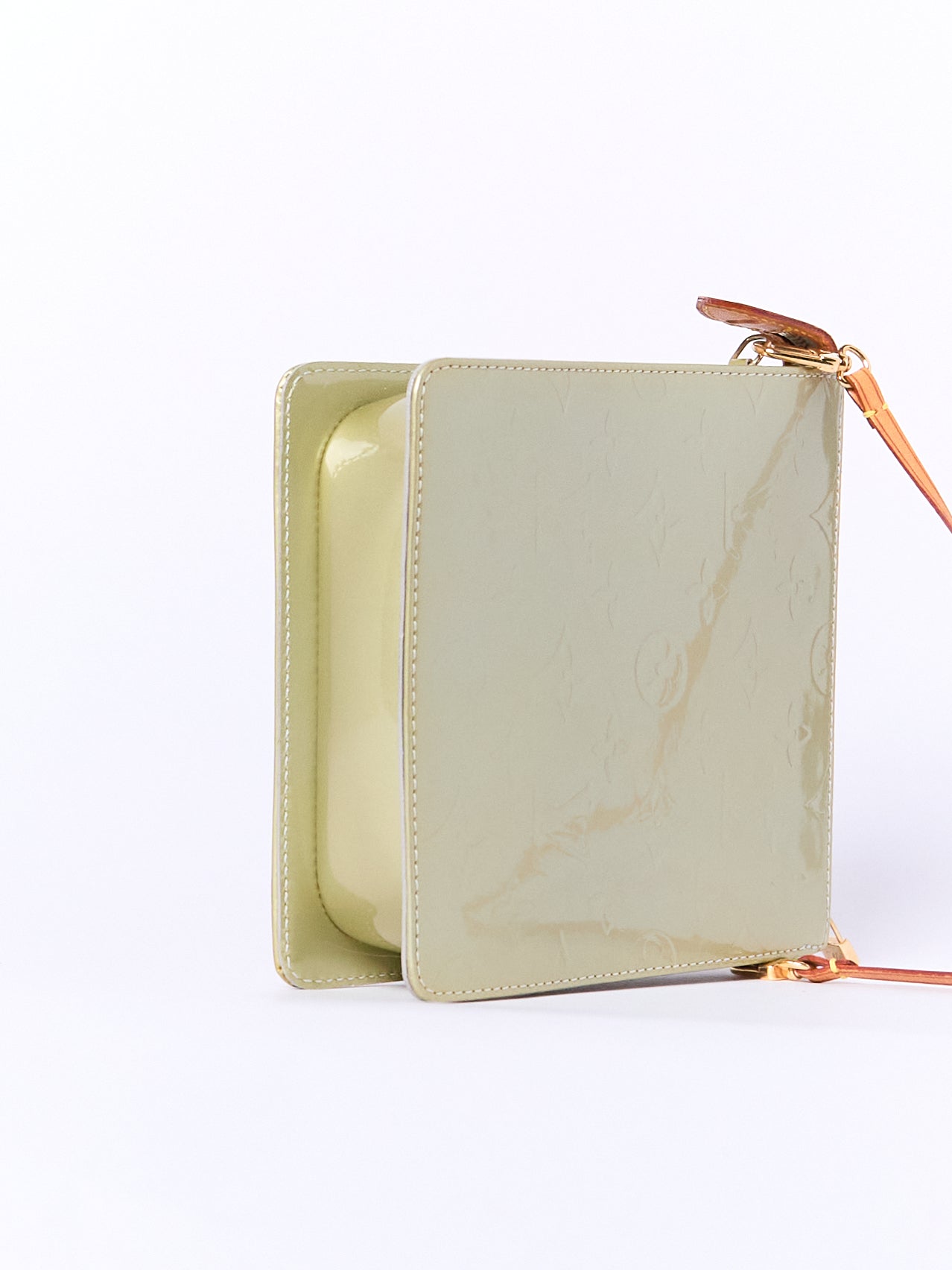 Louis Vuitton Green Vernis Shoulder Pochette