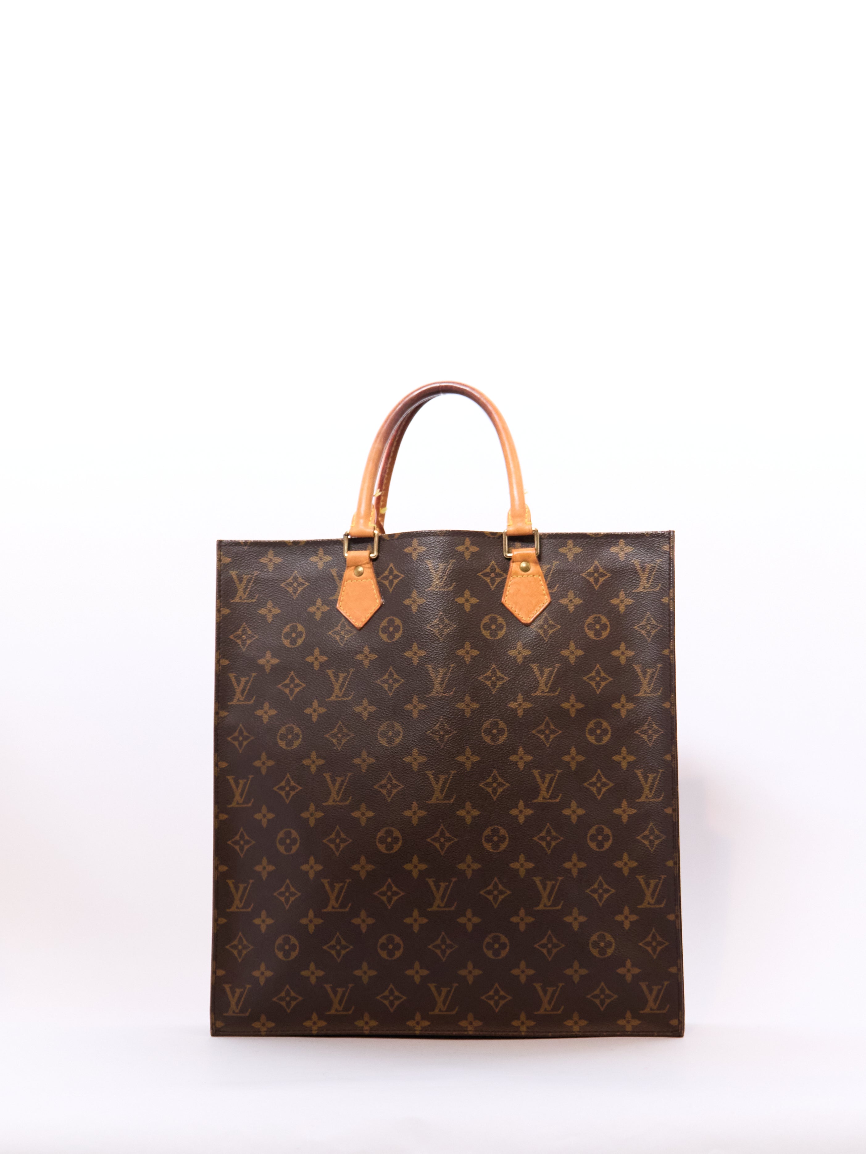 Louis Vuitton Sac Plat Brown Monogram Tote Bag
