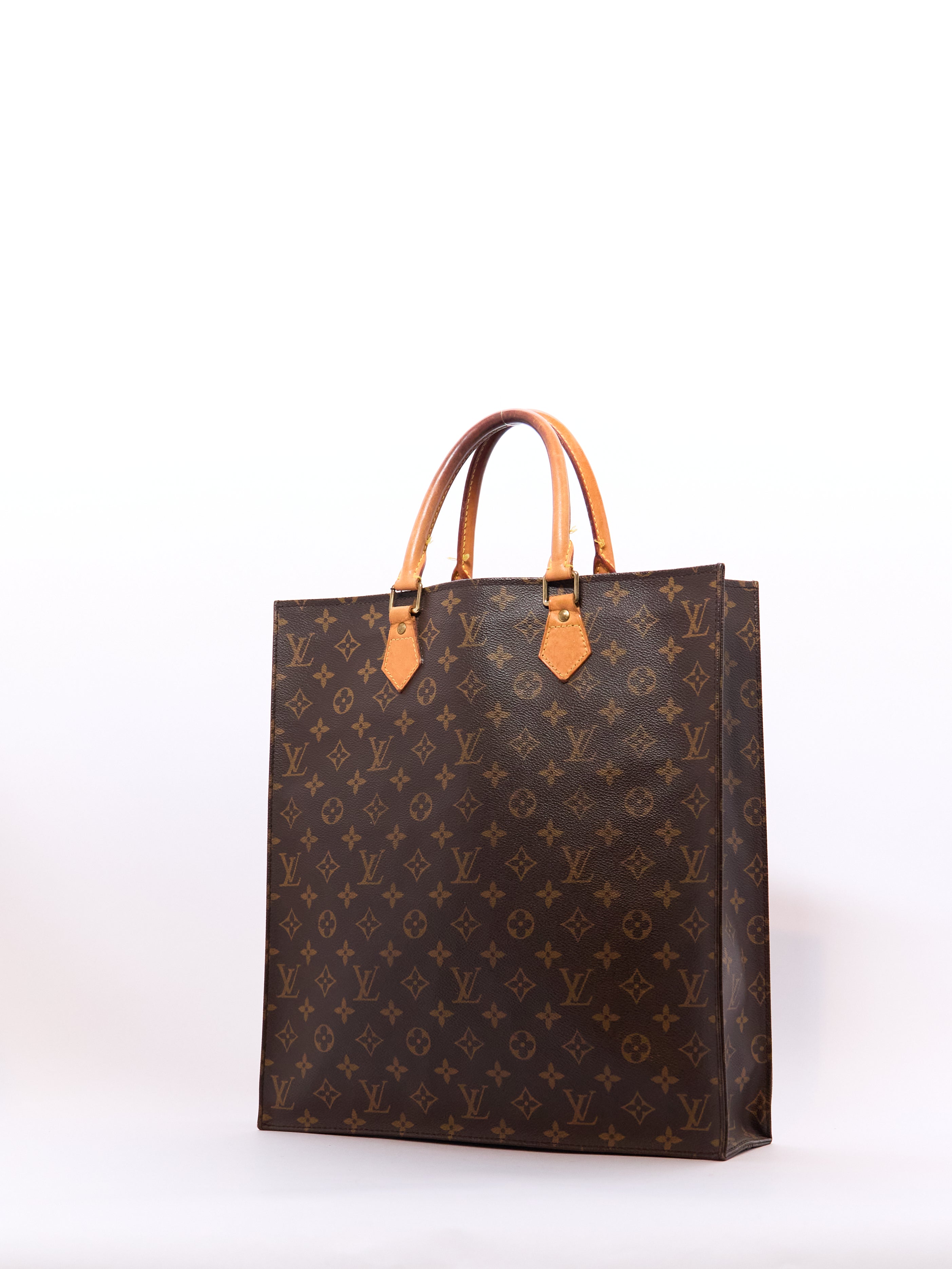 Louis Vuitton Sac Plat Brown Monogram Tote Bag