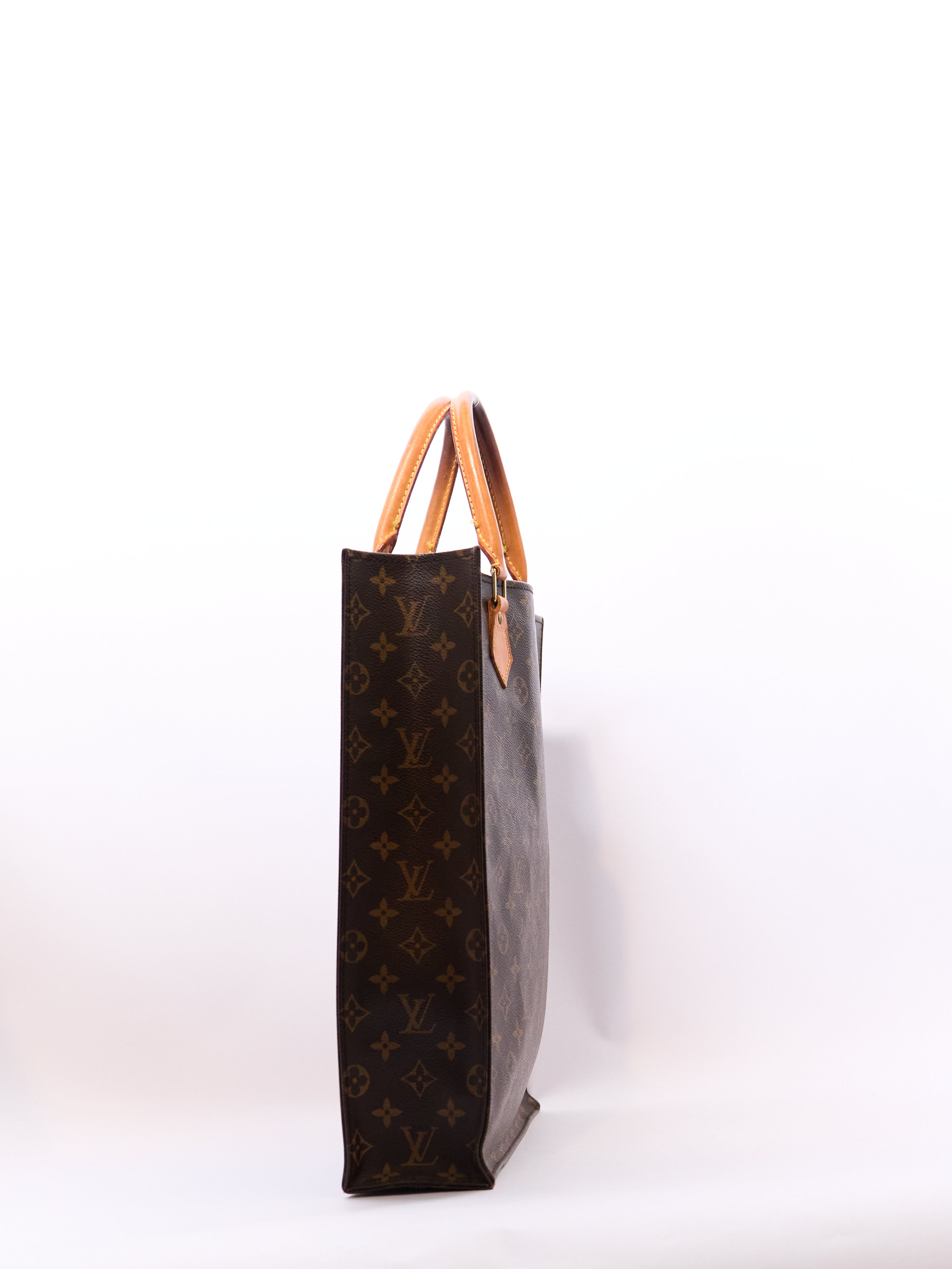 Louis Vuitton Sac Plat Brown Monogram Tote Bag