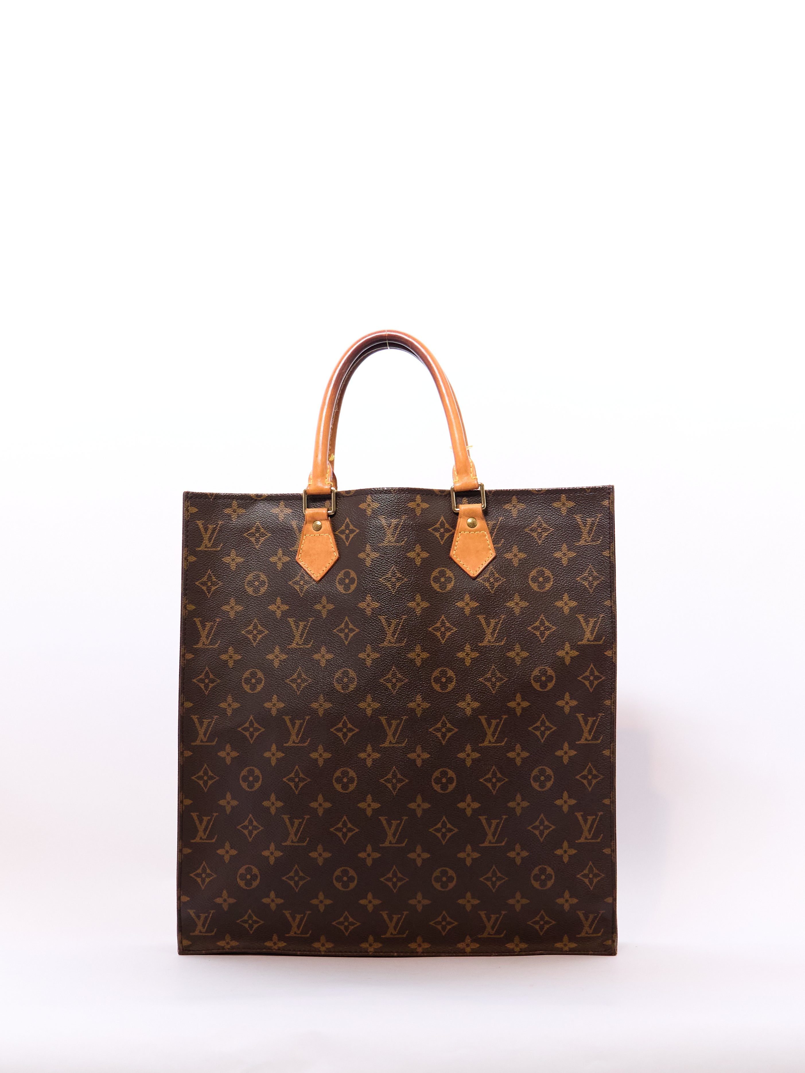 Louis Vuitton Sac Plat Brown Monogram Tote Bag