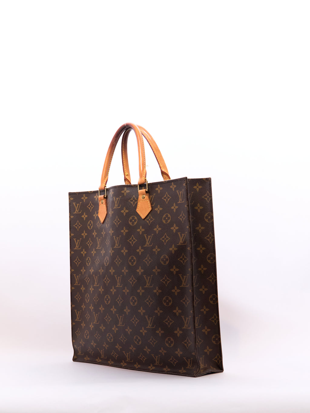Louis Vuitton Sac Plat Brown Monogram Tote Bag