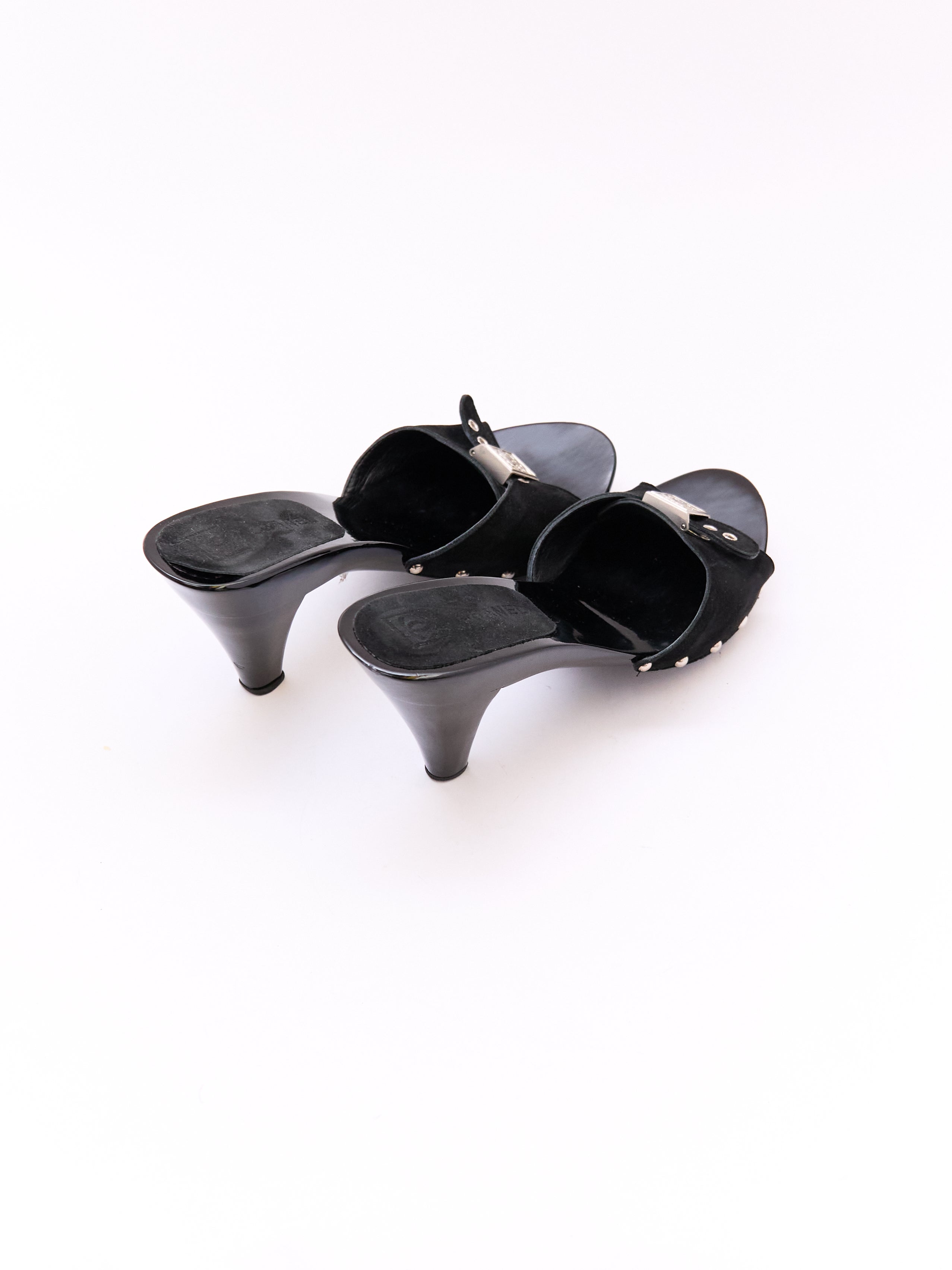 Chanel Black CC Sport Mule Size 39