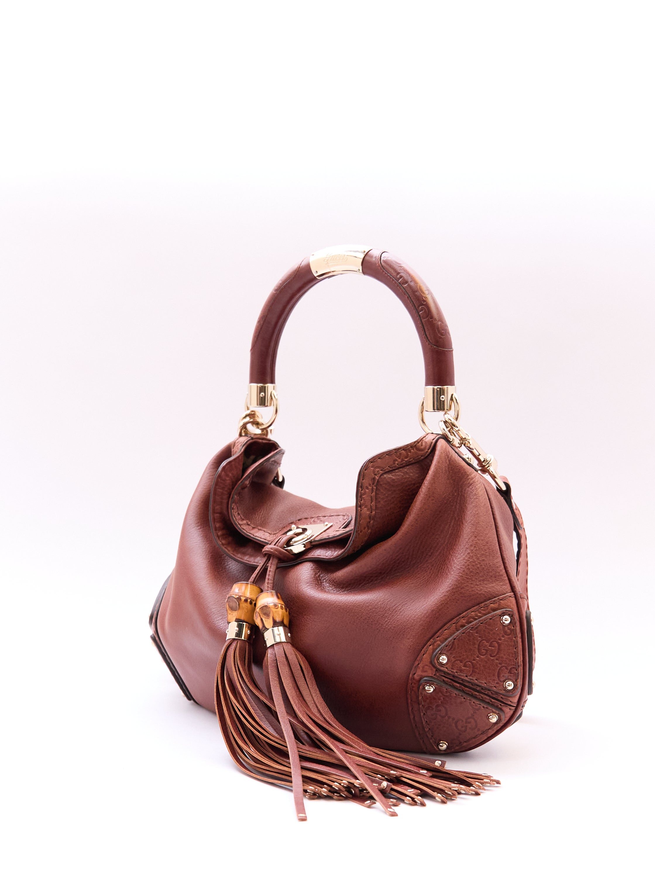 Gucci Brown Leather Indy Bag