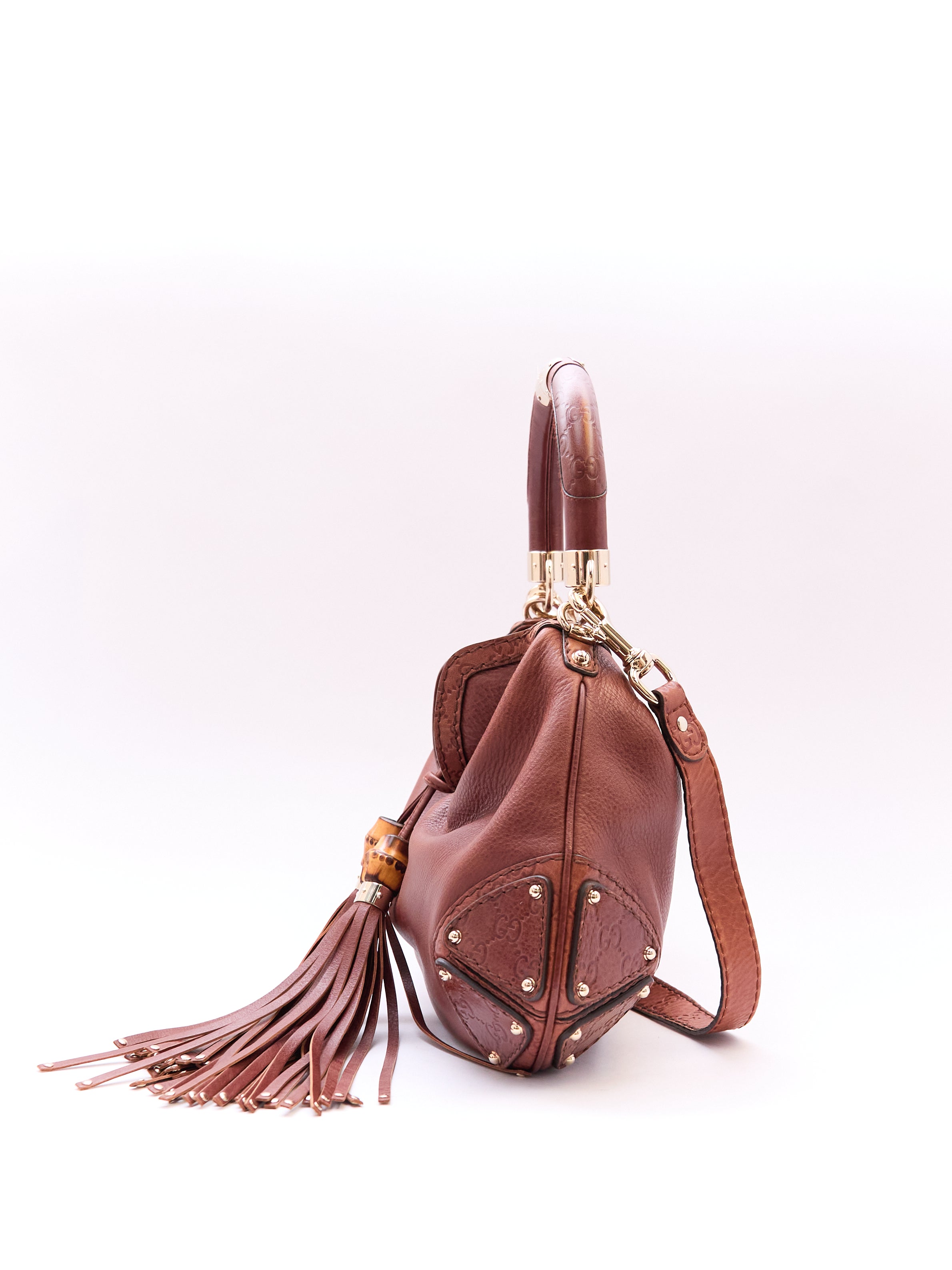 Gucci Brown Leather Indy Bag