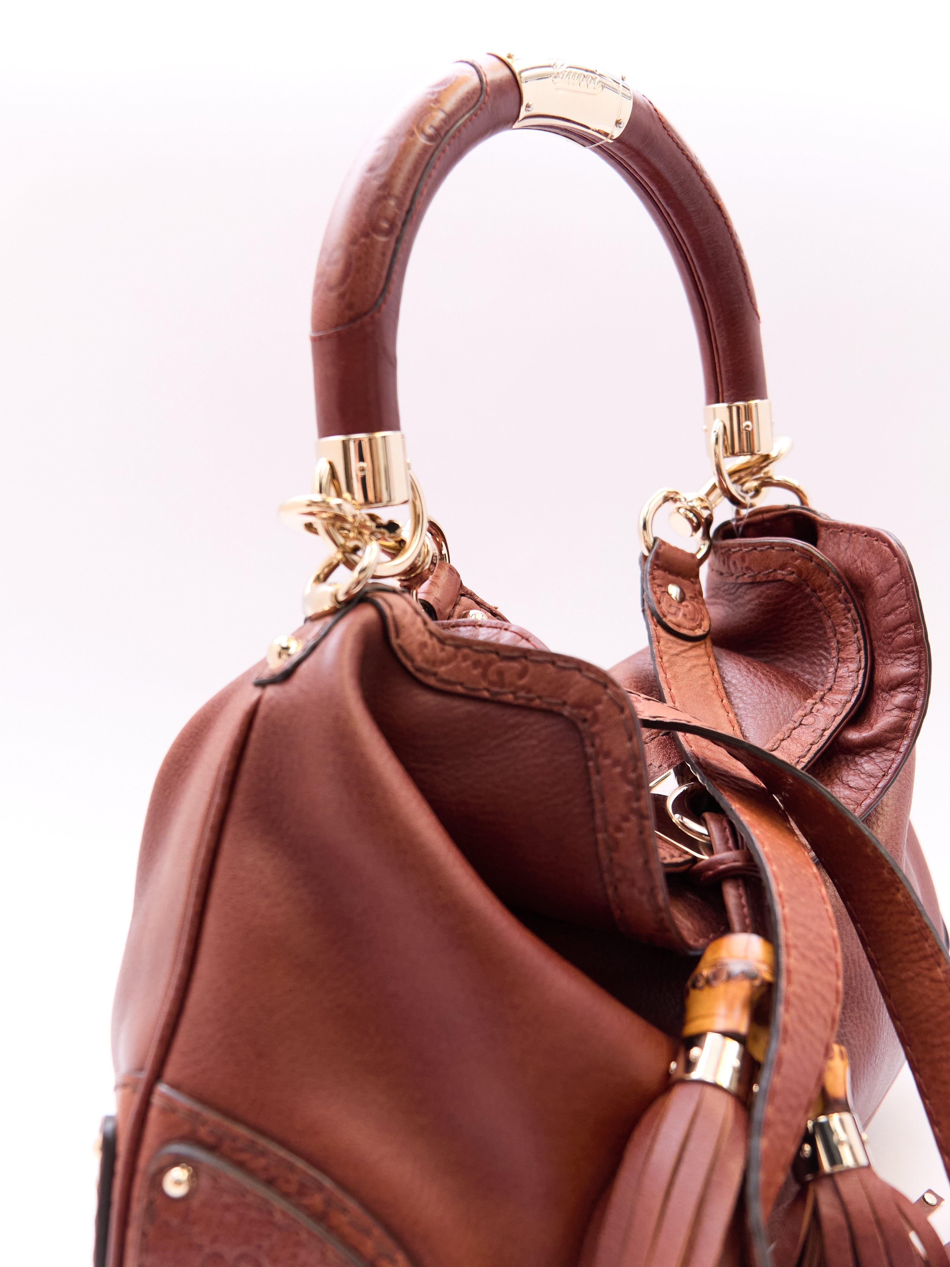 Gucci Brown Leather Indy Bag