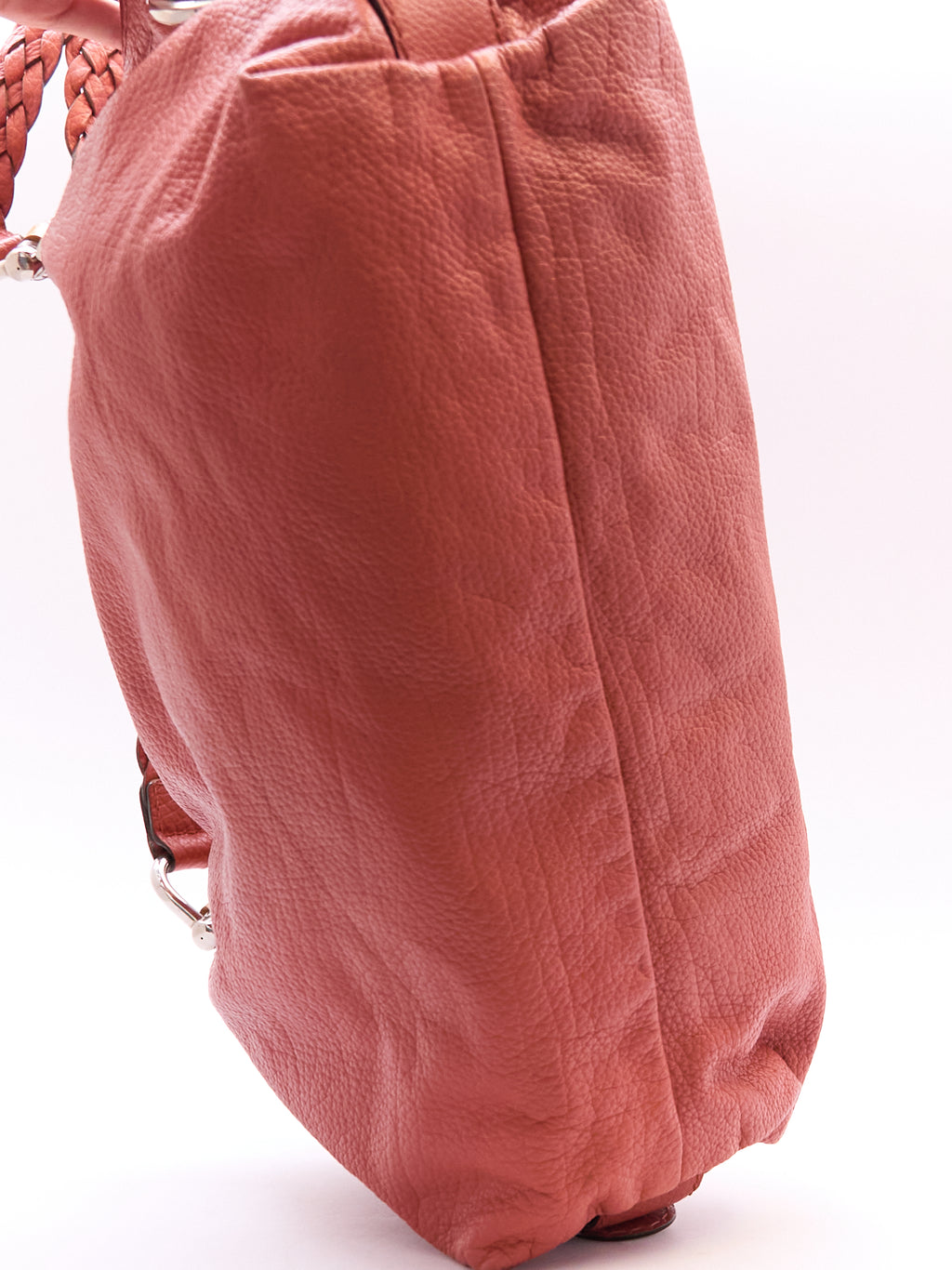 Gucci Orange Pebbled Leather Hobo Bag