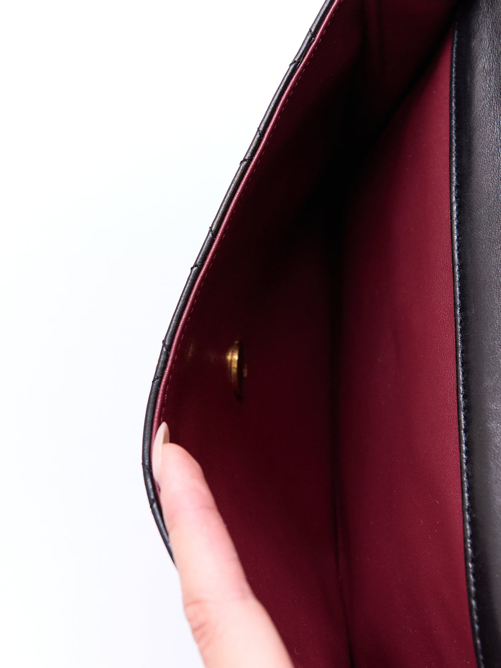 Chanel Black Double Flap Half Moon 24K Hardware