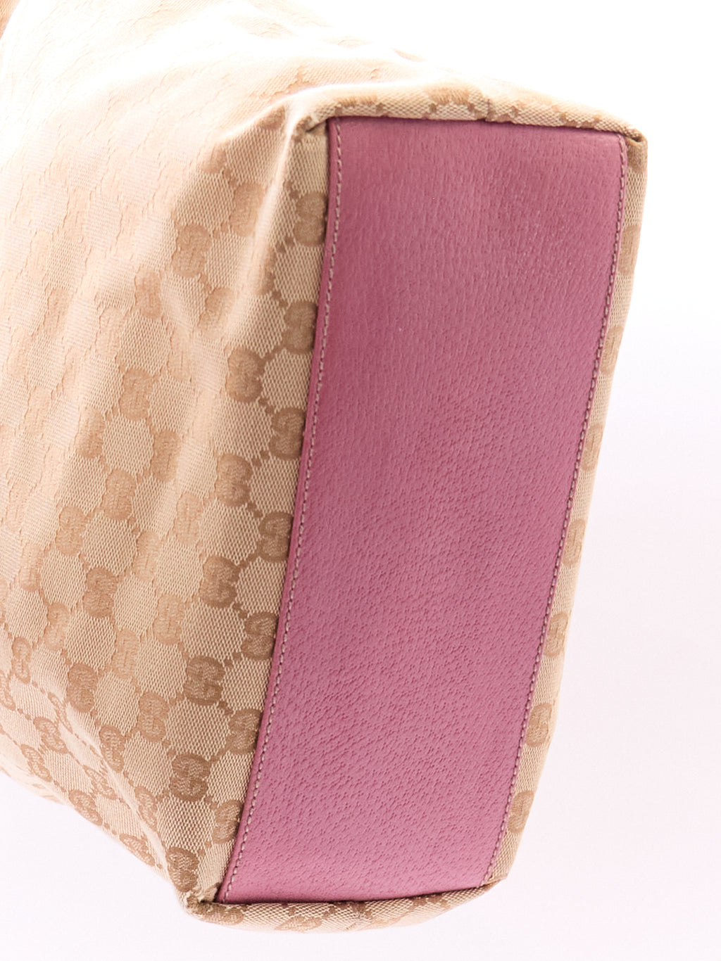 Gucci Beige Pink Monogram Tote
