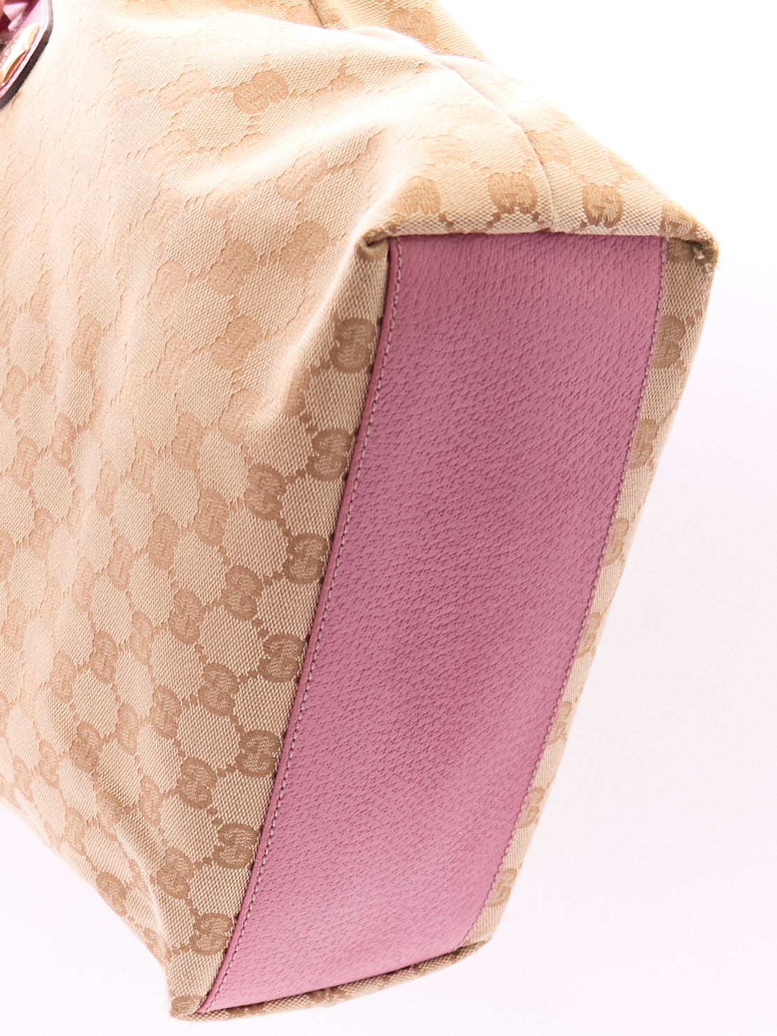 Gucci Beige Pink Monogram Tote