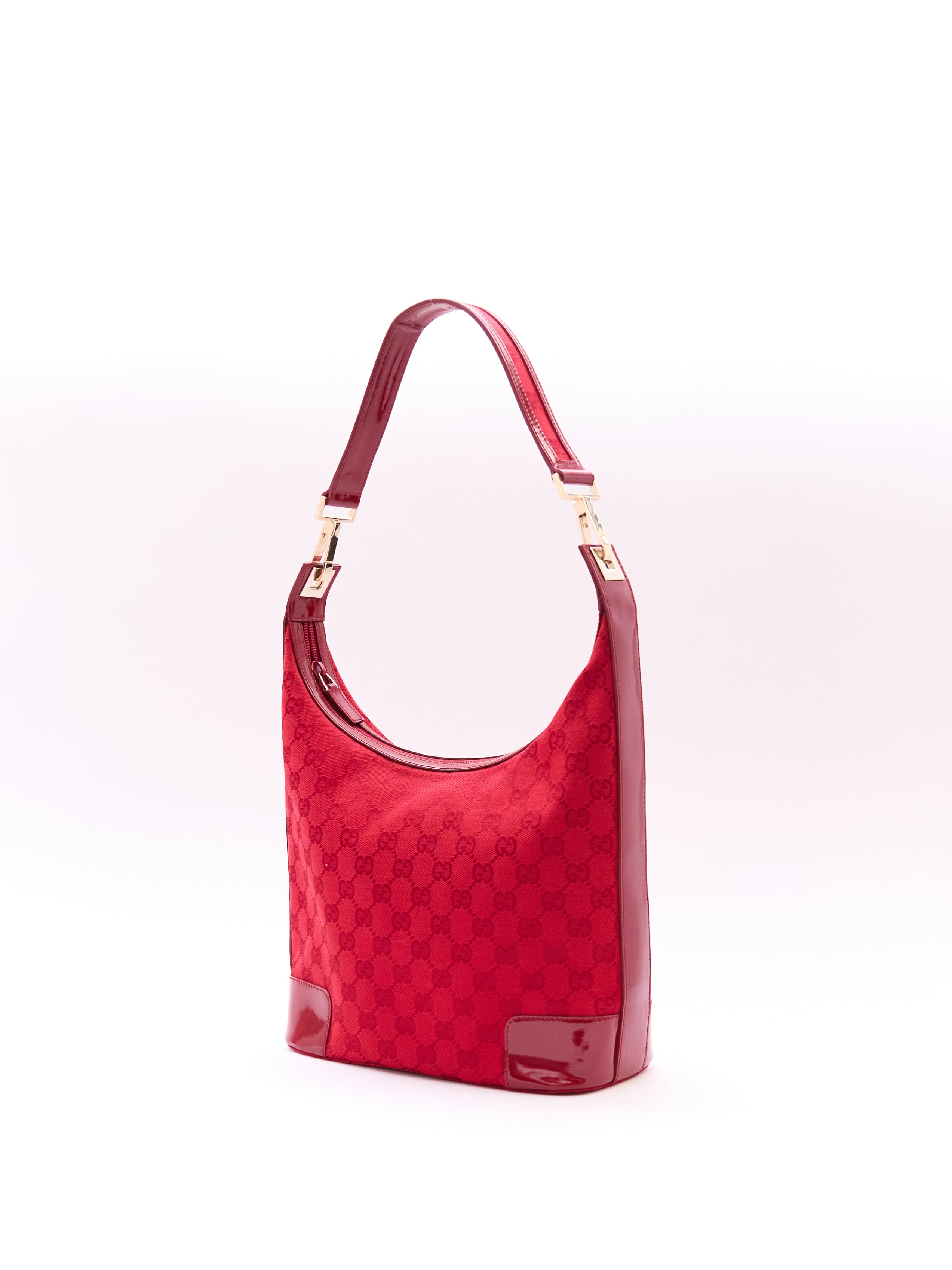 Gucci Red Monogram Sholder Bag