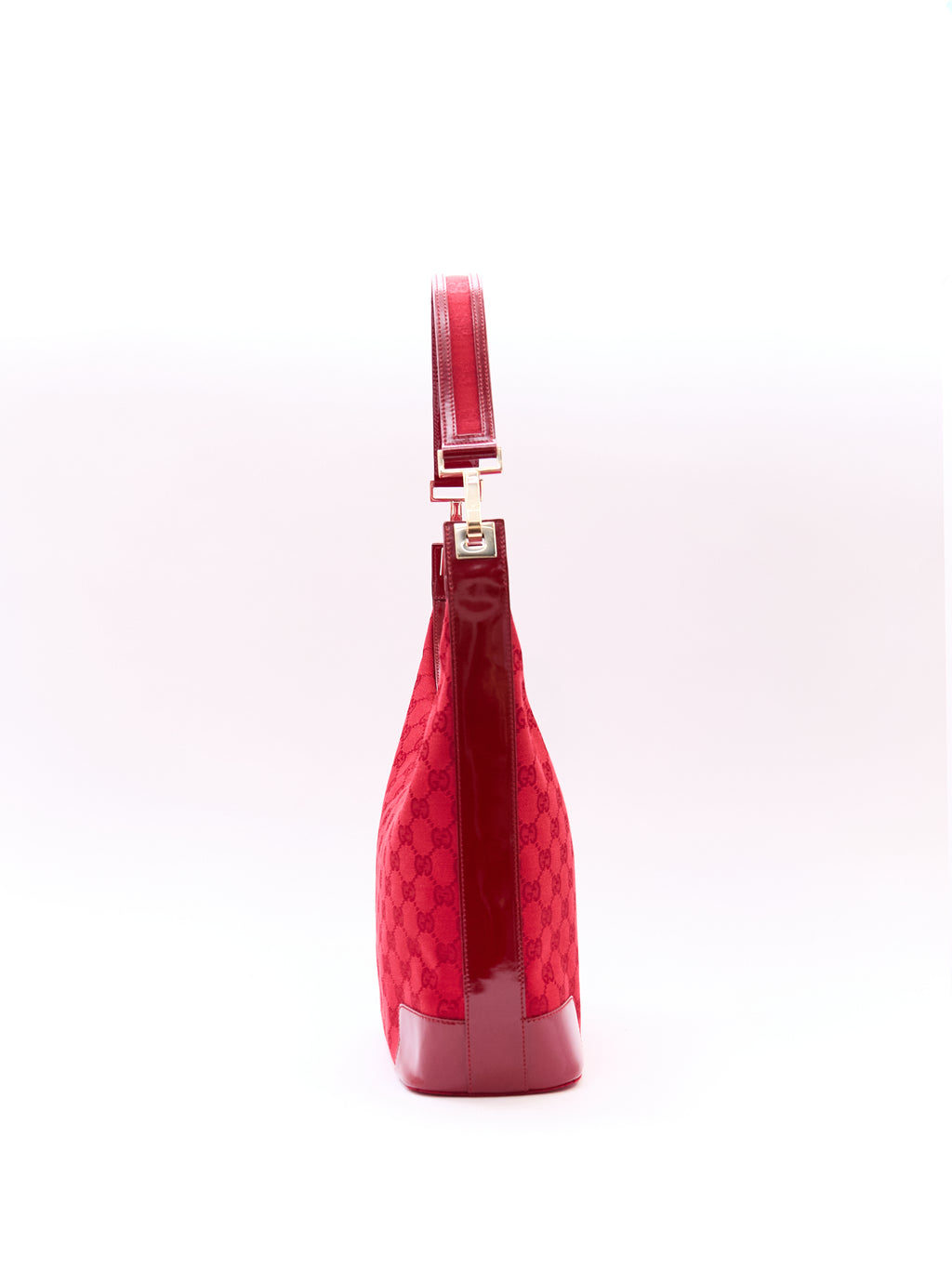 Gucci Red Monogram Sholder Bag