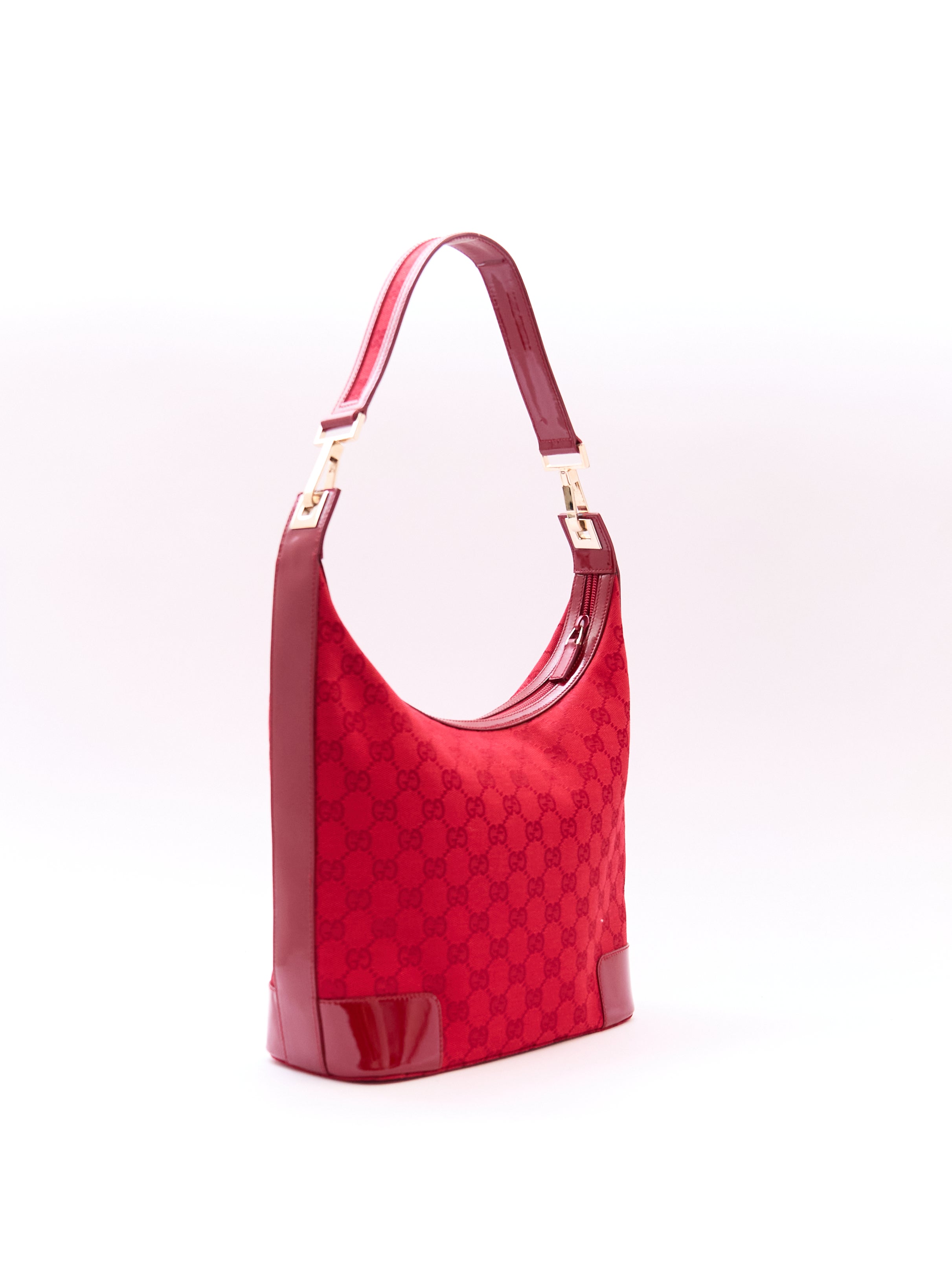 Gucci Red Monogram Sholder Bag